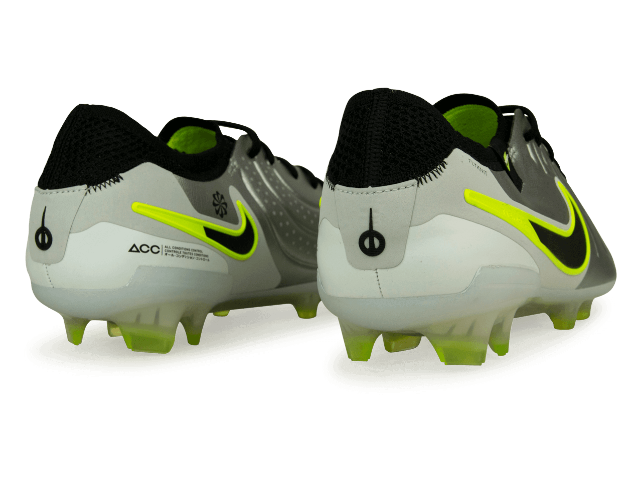 Nike Men's Tiempo Legend 10 Elite FG Silver/Black/Volt、mySite、noshort