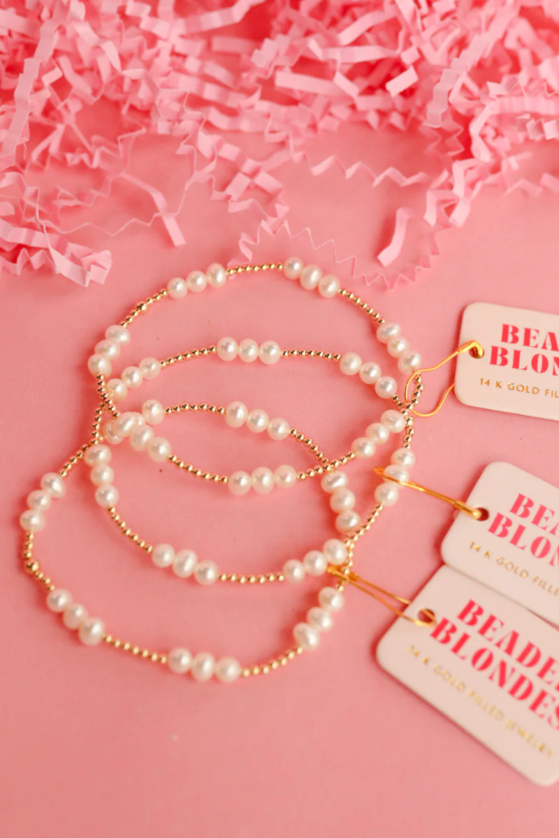 ILY Coastal Pearl Beaded Bracelet- S/M、mySite、hinf8tx79