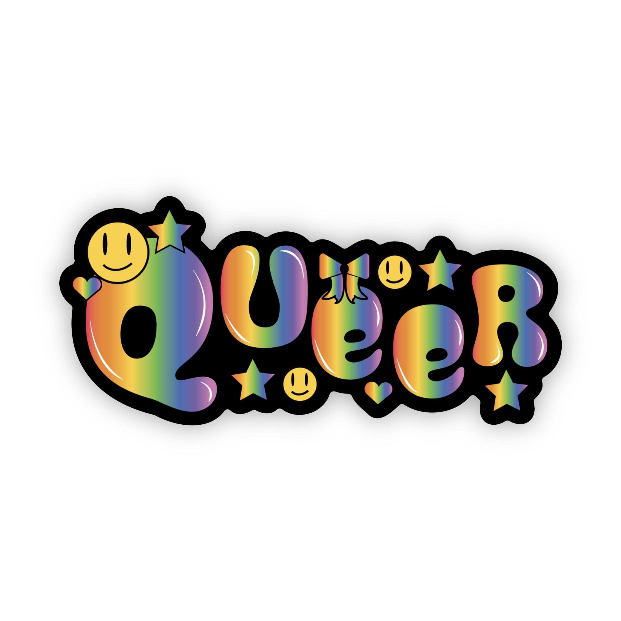  Queer Rainbow LGBTQ Sticker、mySite、ghnorth