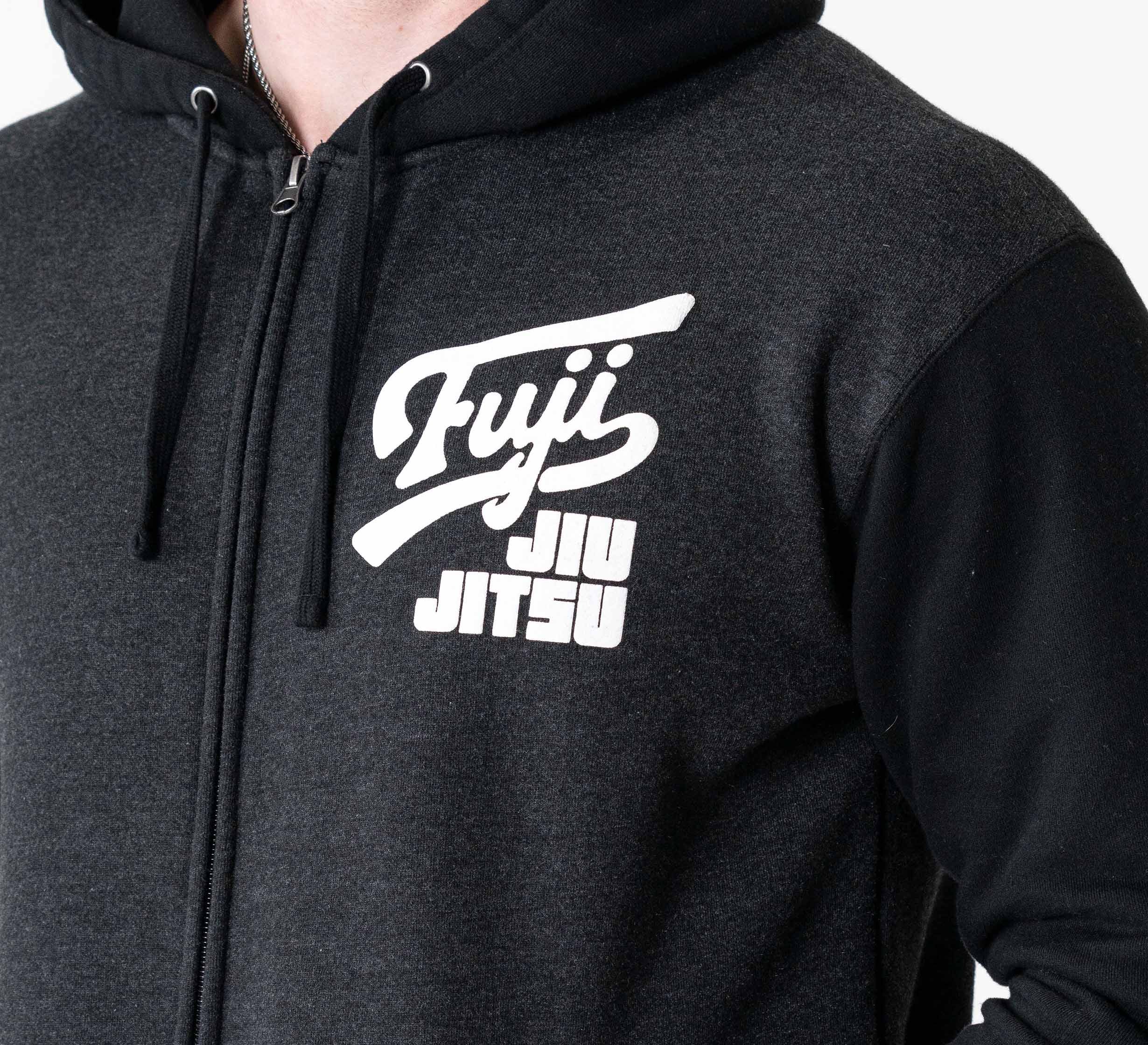 Jiu Jitsu Varsity Zip Hoodie Charcoal、mySite、gigharbornorthrealestate