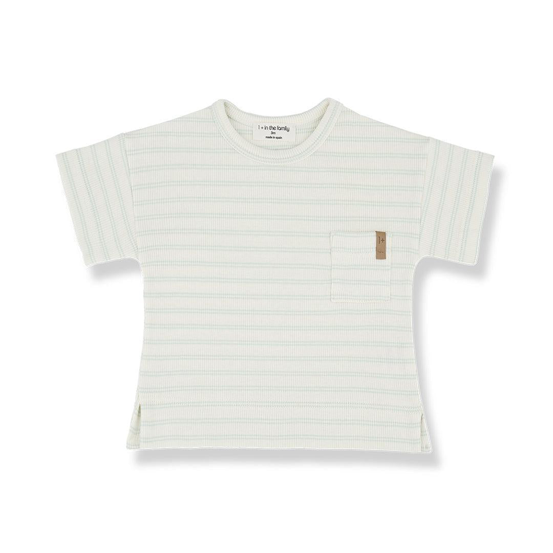  1+ in the family Pauli Short Sleeve T-Shirt - Subtle Green、mySite、merchandisen