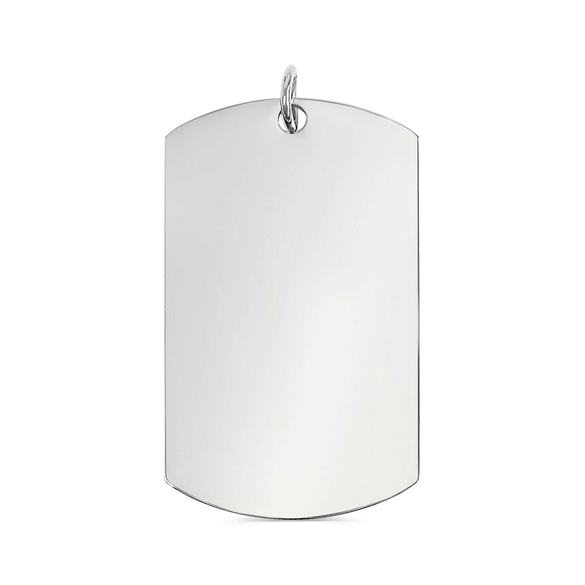 Stainless Steel Blank Polished Dog Tag Pendant / SBB0093、mySite、dreamappss