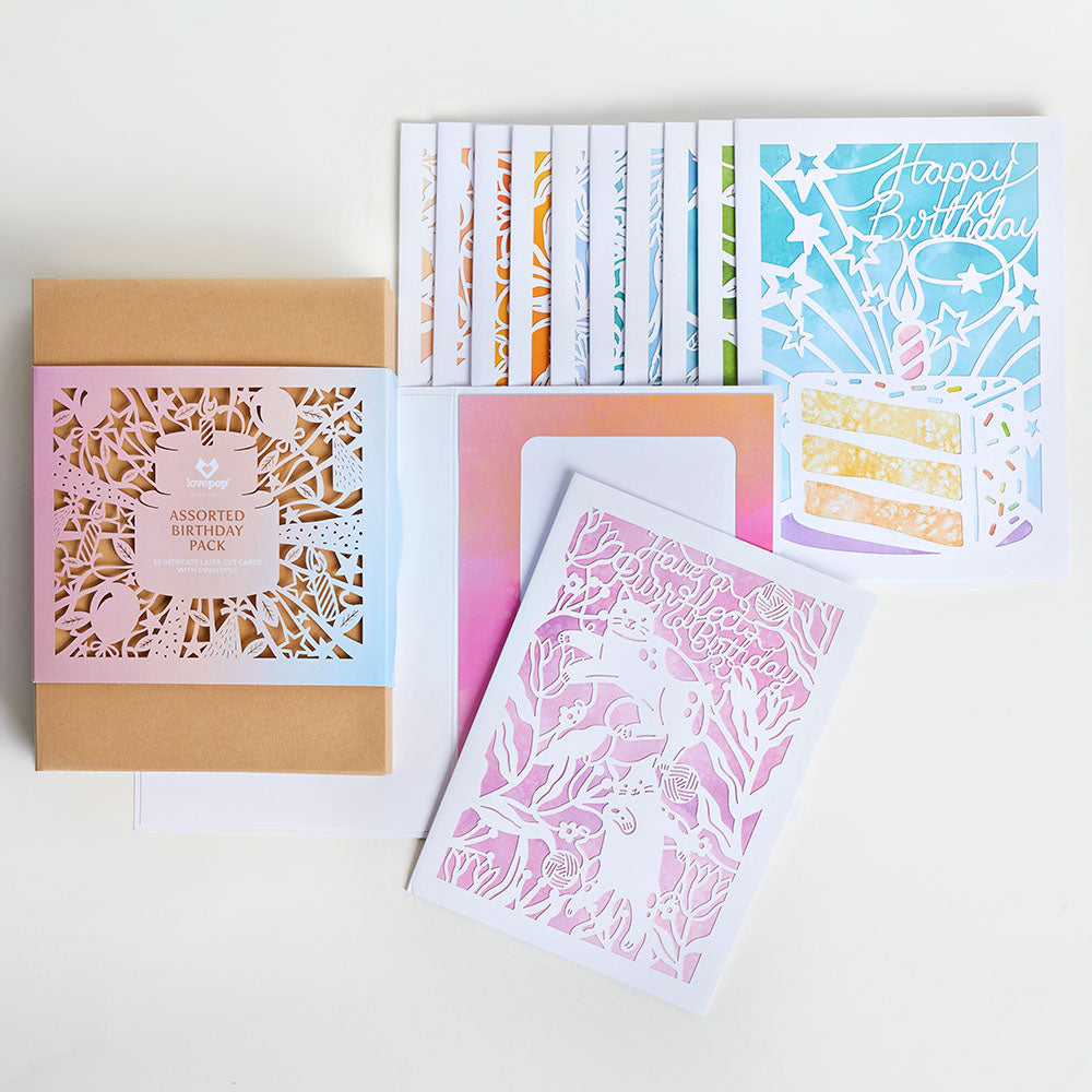 Birthday Pack (Assorted 12-Pack): Lovepop Moments™ Card、mySite、solidvoid