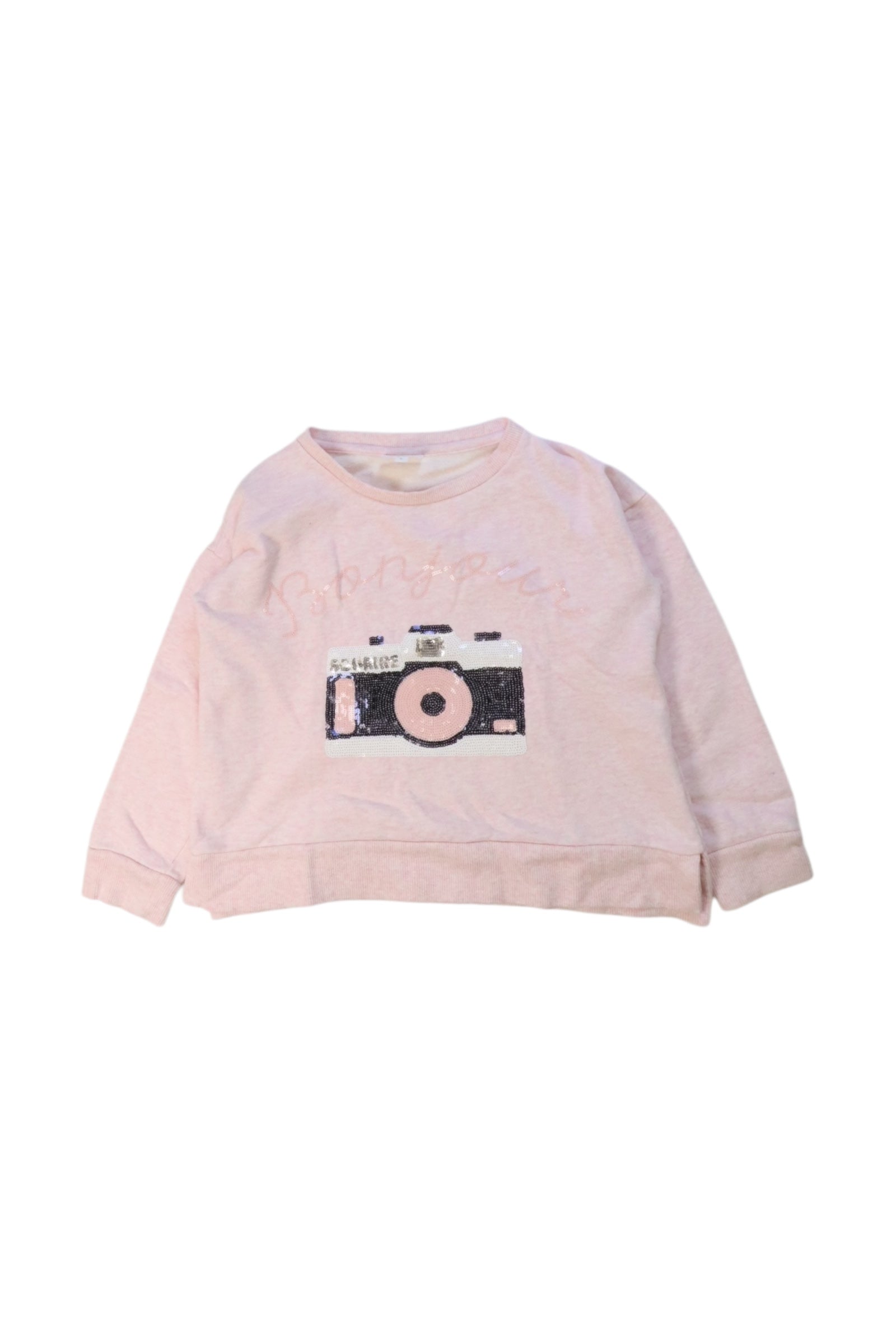 Seed Sequin Camera Long Sleeve Top - Size 6T、mySite、g9winljtr