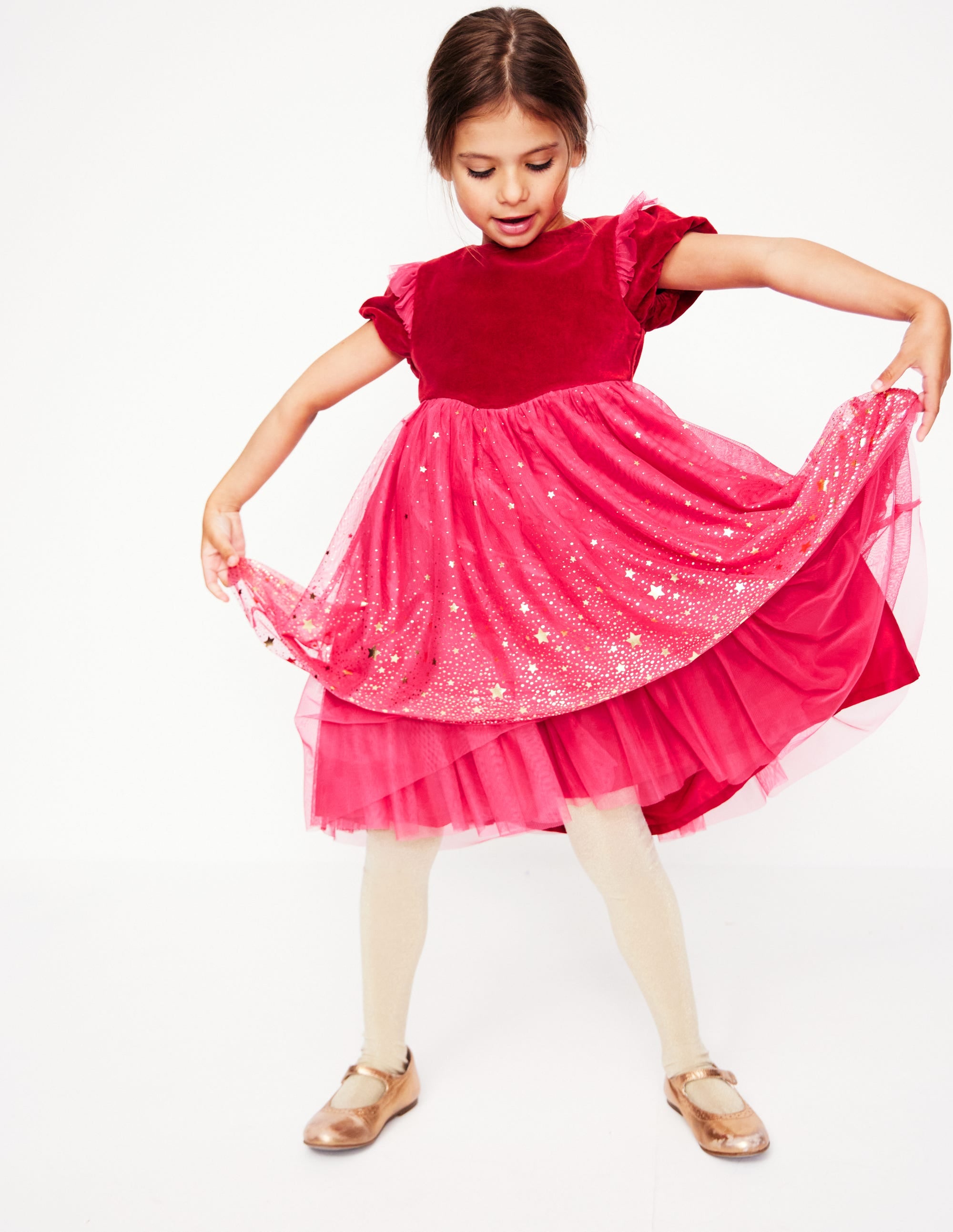  Esther Metallic Party Dress-Rose Pink、mySite、ashleygrahame