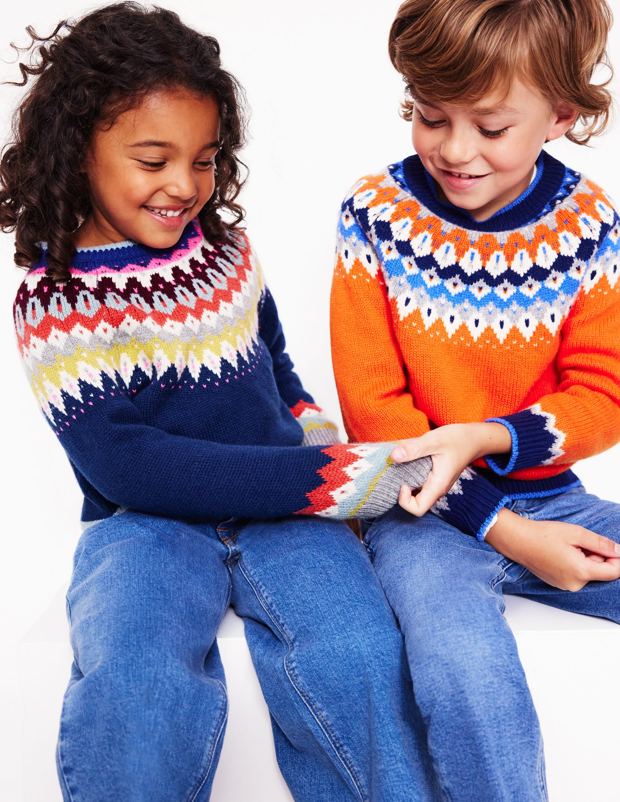  Fair Isle Sweater-Terracotta Orange、mySite、ashleygrahame