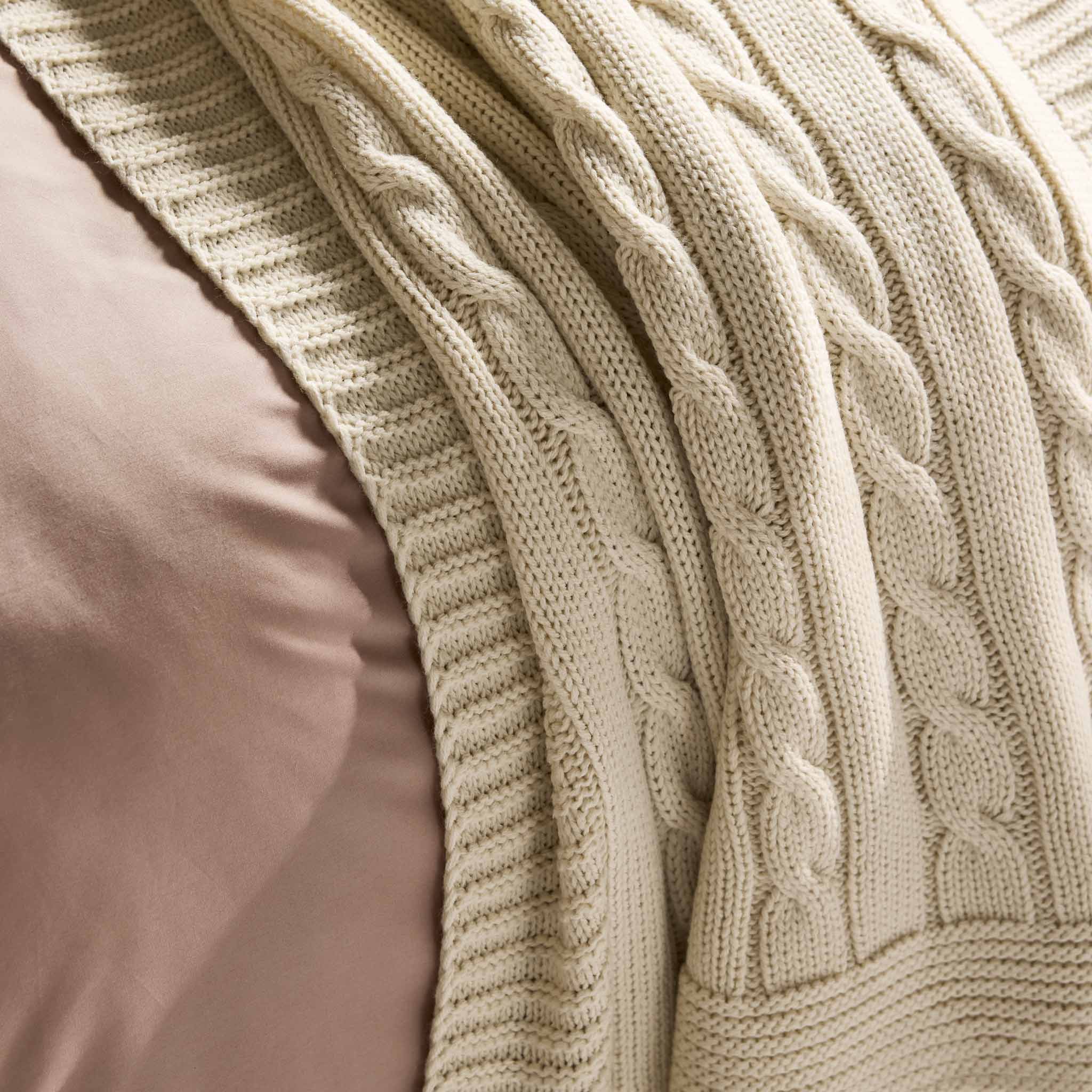  Cable Knit Throw Blanket - Last Call、mySite、sugarbowlscore