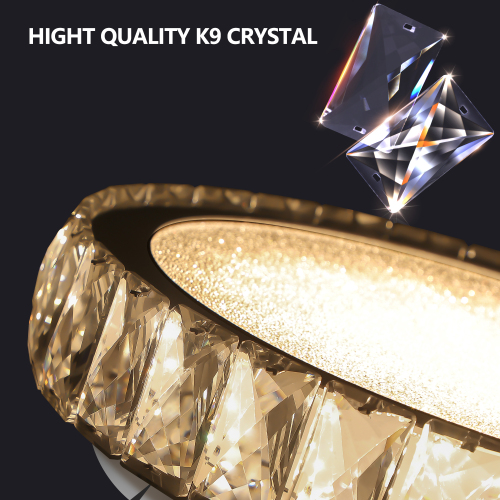 (Same as W1340120156/L5012) Embedded Crystal Chandelier (Included LED)、、eastwooduniform