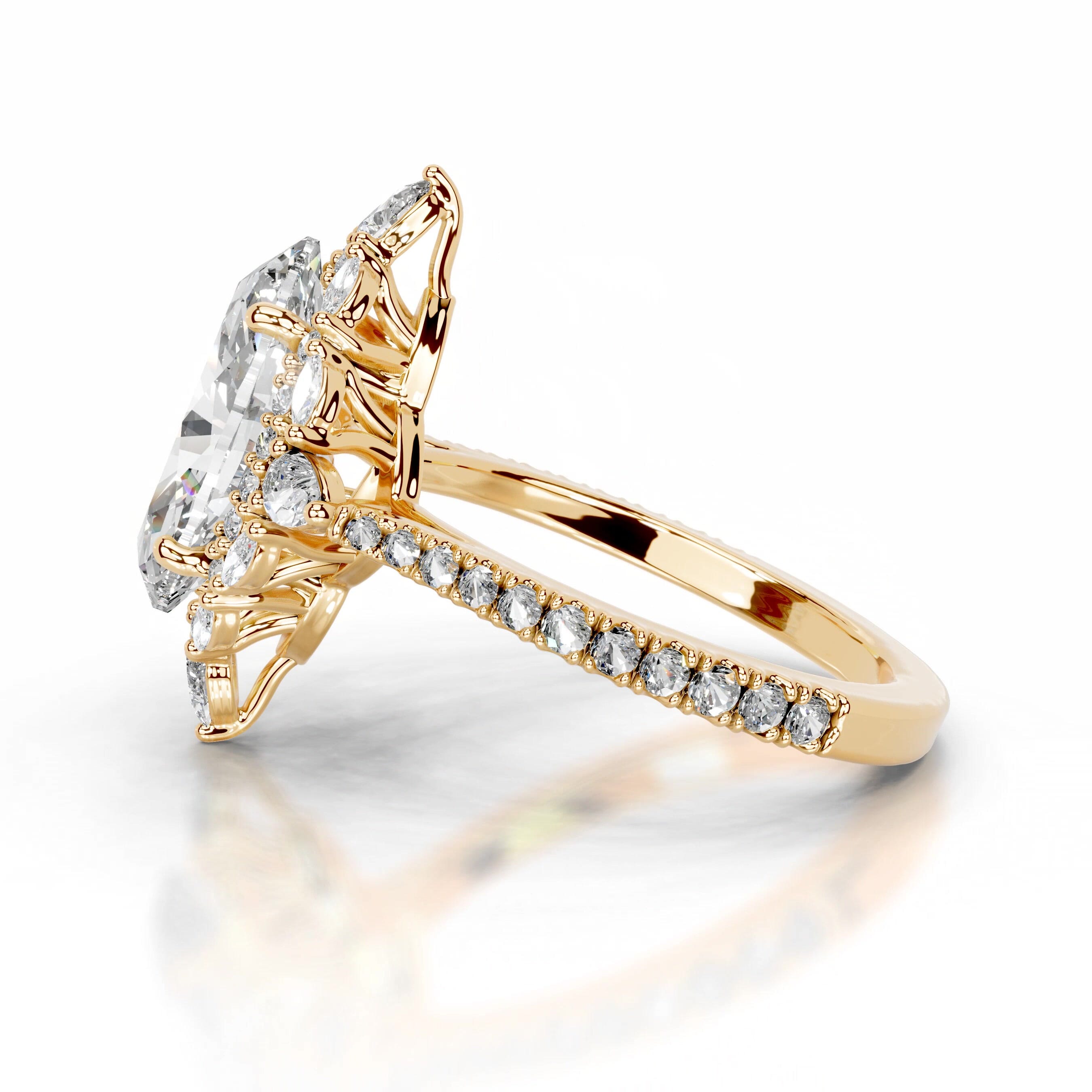 Fernanda Diamond Engagement Ring - 18K Yellow Gold、mySite、hinf8tx79
