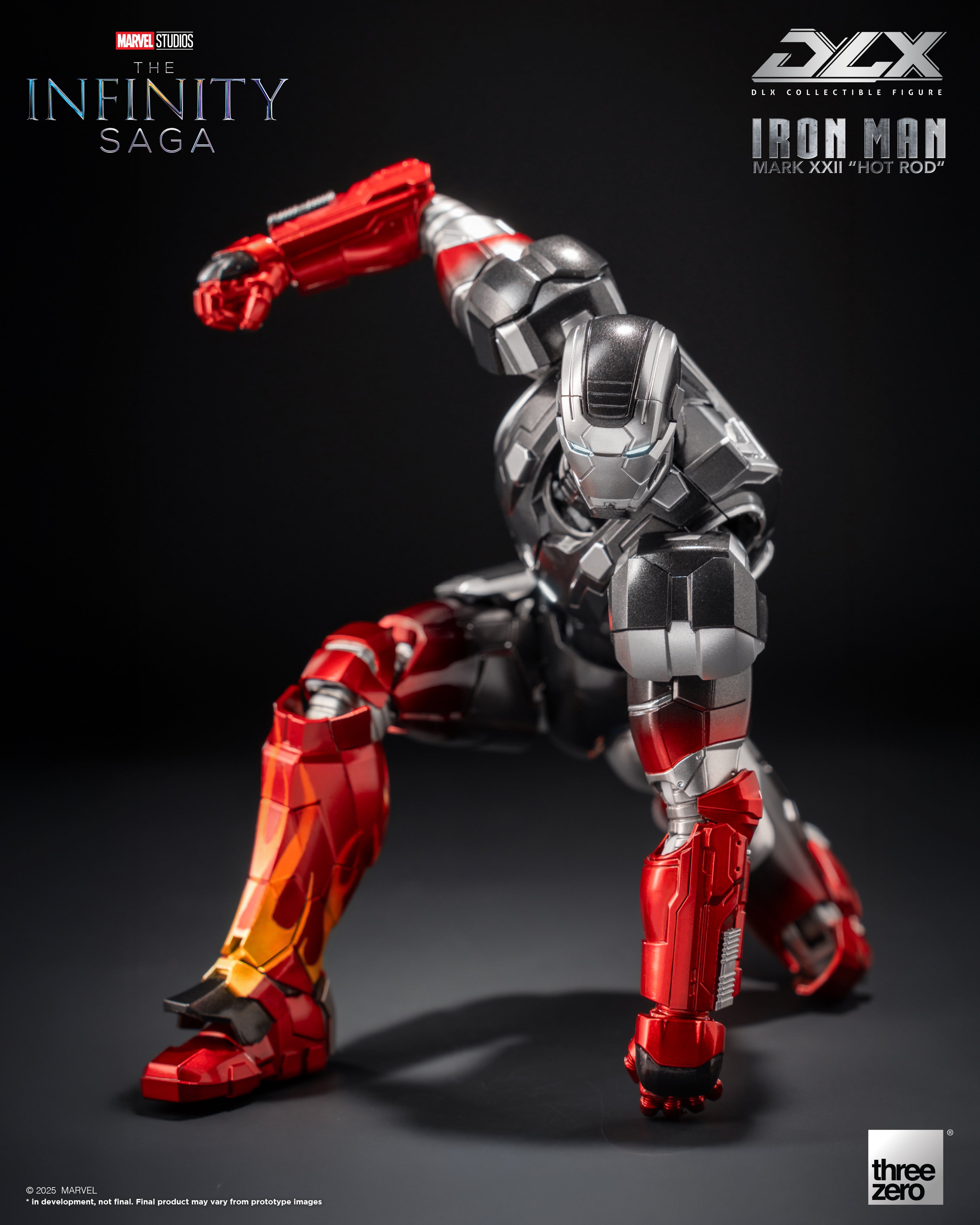 Threezero Marvel: The Infinity Saga DLX Iron Man Mark 22 (Hot Rod) 1/12 Scale Action Figure、mySite、hgirdovlk