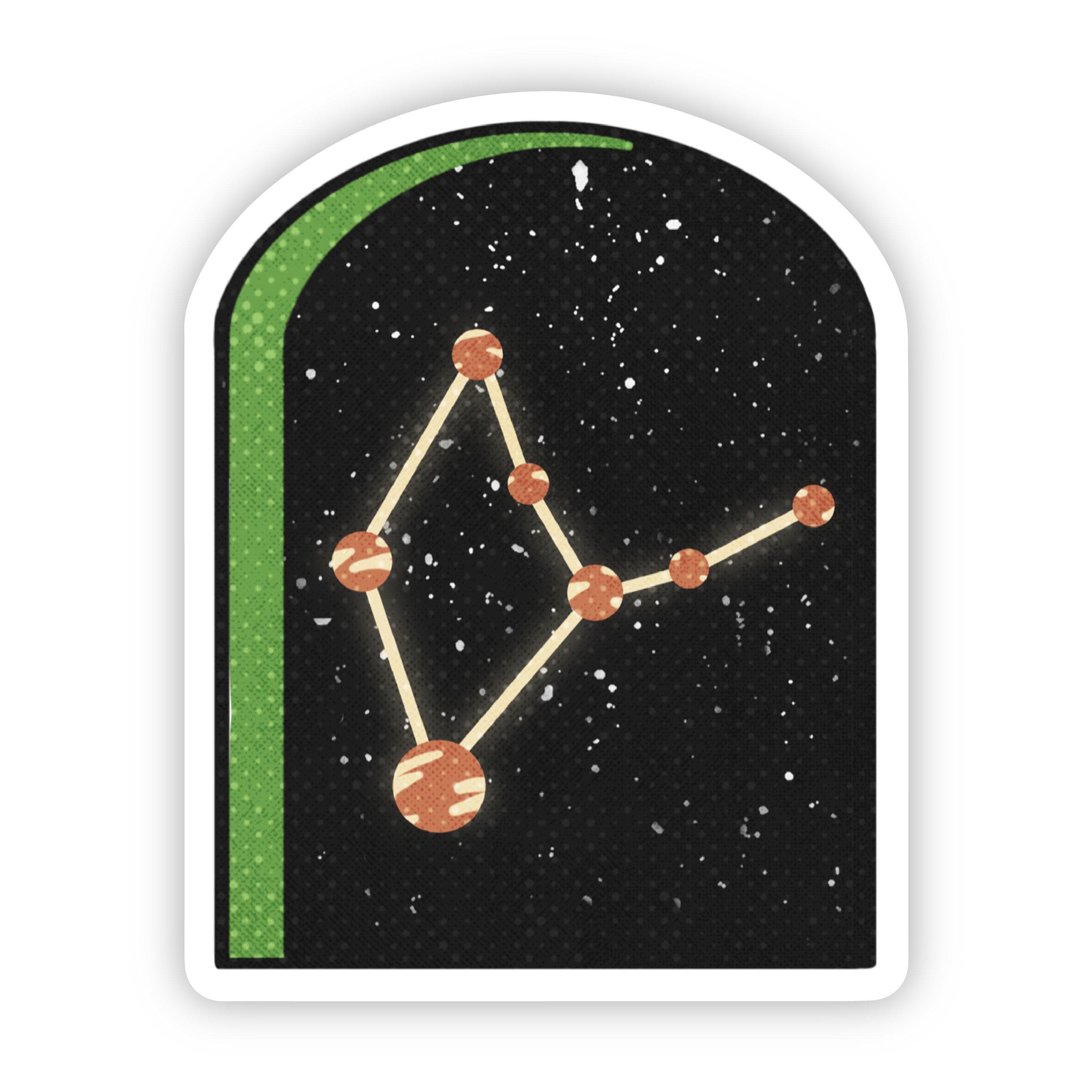  Virgo Constellation Zodiac Sticker、mySite、elrpsem3k
