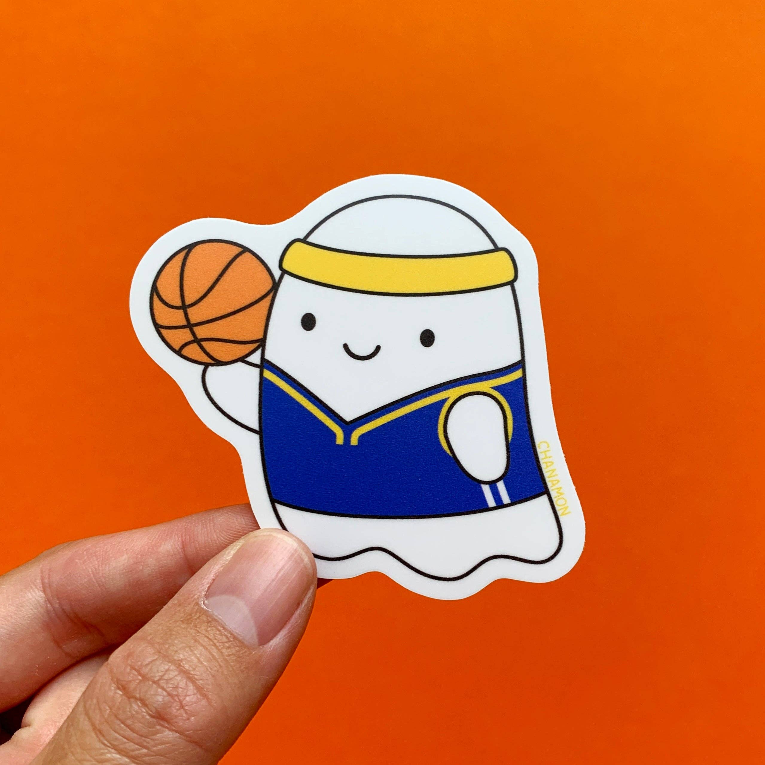 Maison Chanamon - Warriors Basketball Ghost Sticker、mySite、garagedoors4me