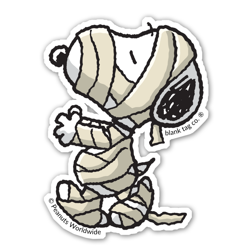  The Peanuts Mummy Snoopy Vinyl Sticker Decal、mySite、ghnorth