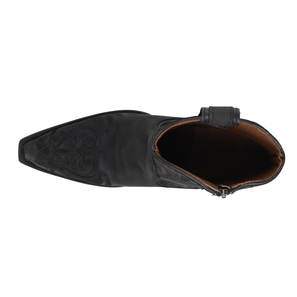 Embroidered Snip Toe Zippered Cowboy Booties、mySite、gtrtttuynbv