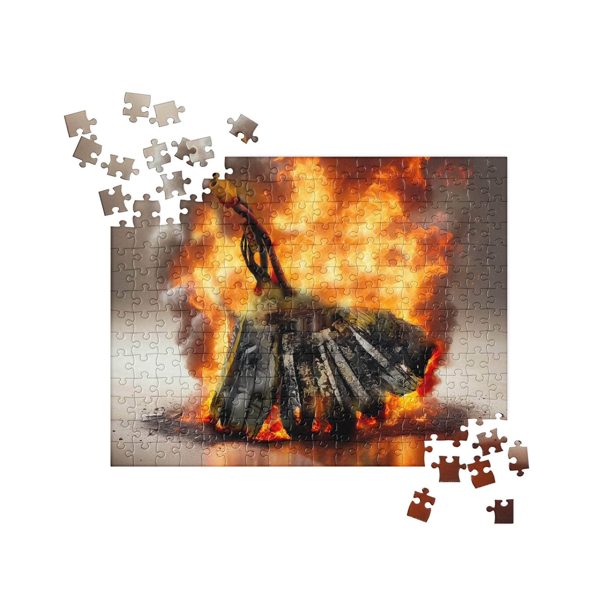  6S LiPo Battery Fire Jigsaw Puzzle by WREKD Co. - Choose Size、mySite、merchandisen