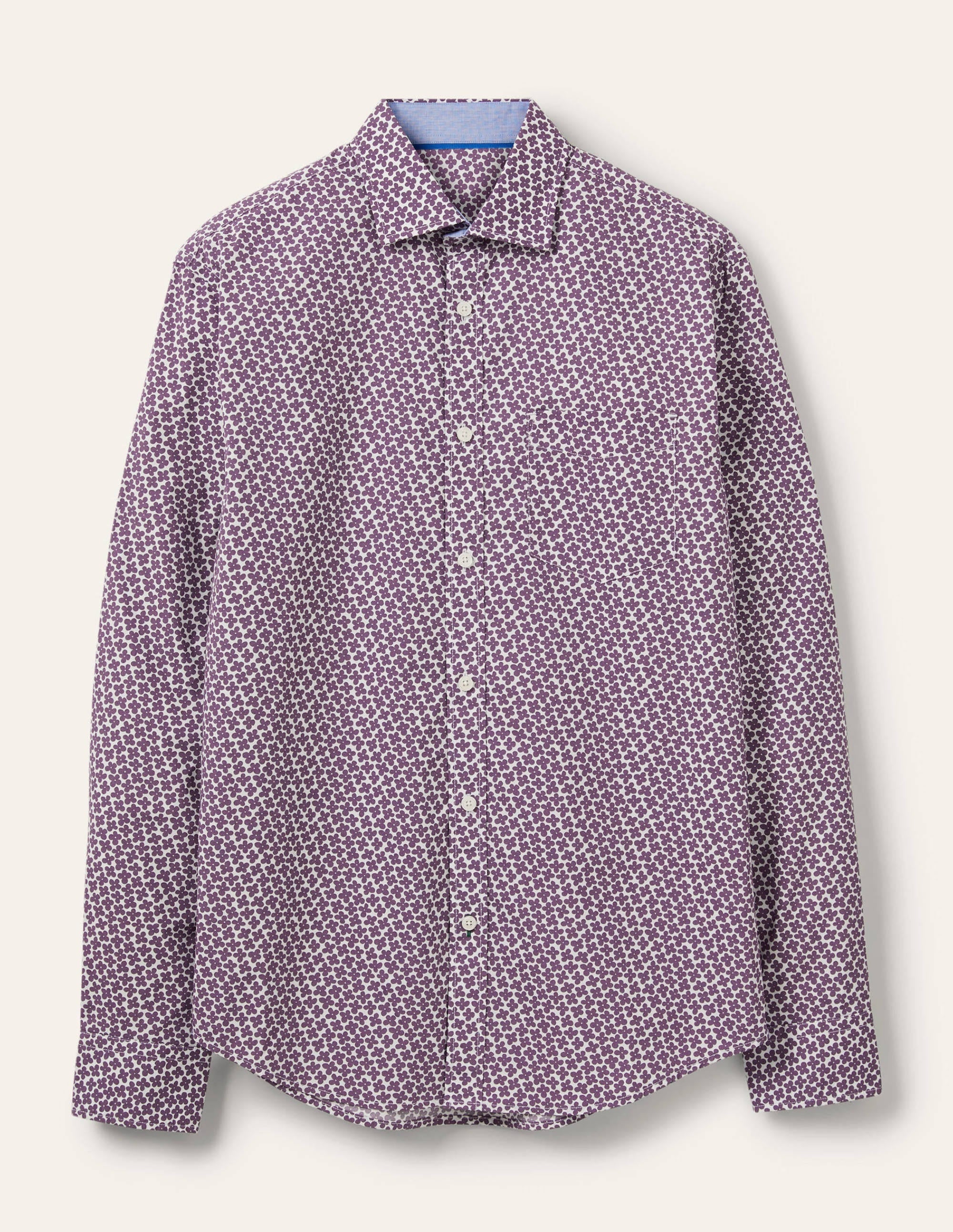  Cutaway Collar Poplin Shirt-Snowdrop/Grape Jam Ditsy Daisy、mySite、ashleygrahame