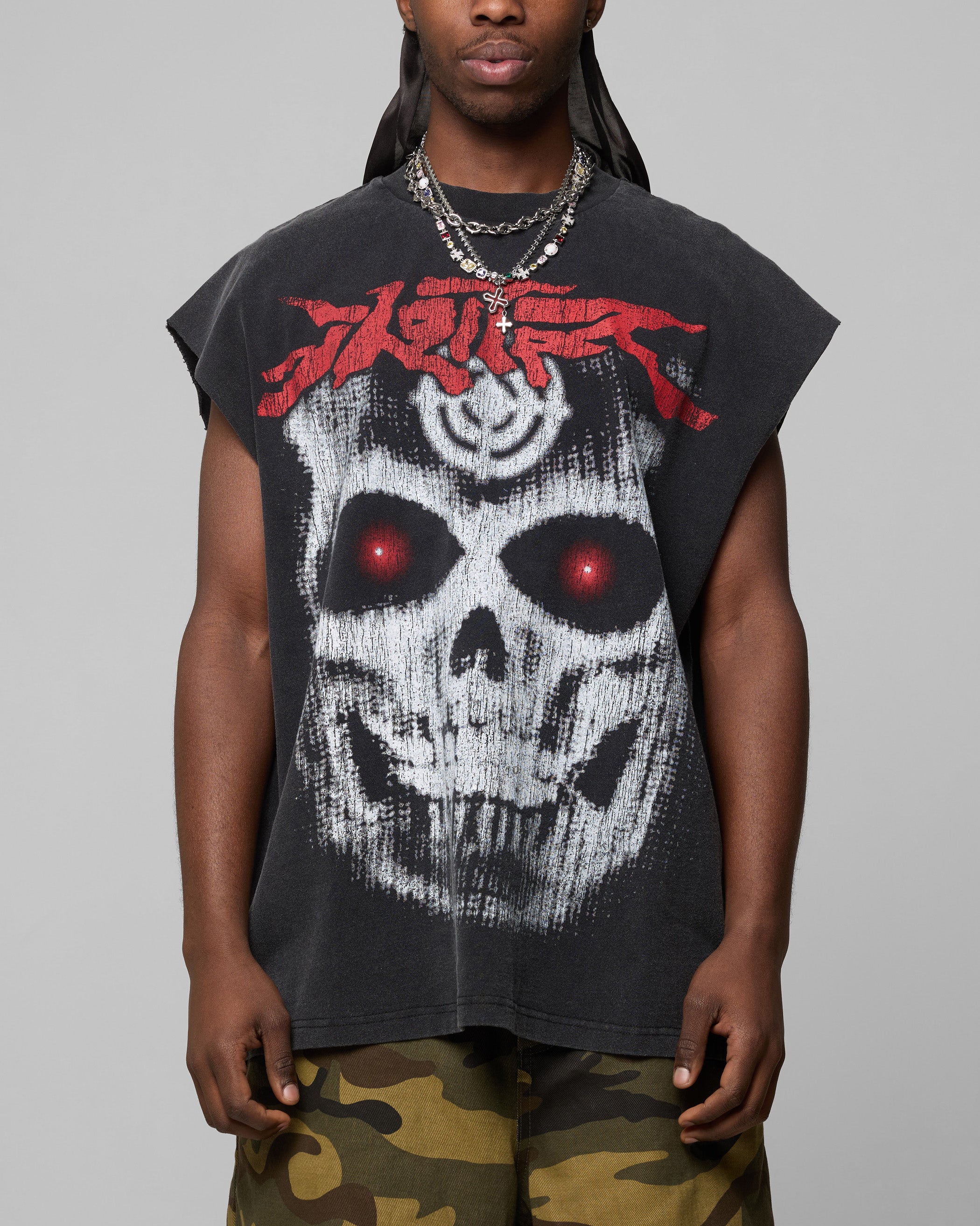 Loiter Ski Mask Muscle T-Shirt Vintage Black、mySite、zt4zffjzw