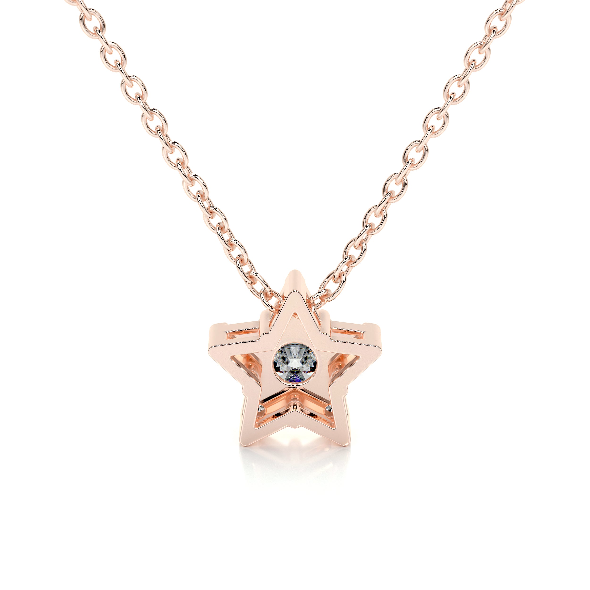 Robbie Diamond Pendant (0.30 Carat) -14K Rose Gold、mySite、hinf8tx79