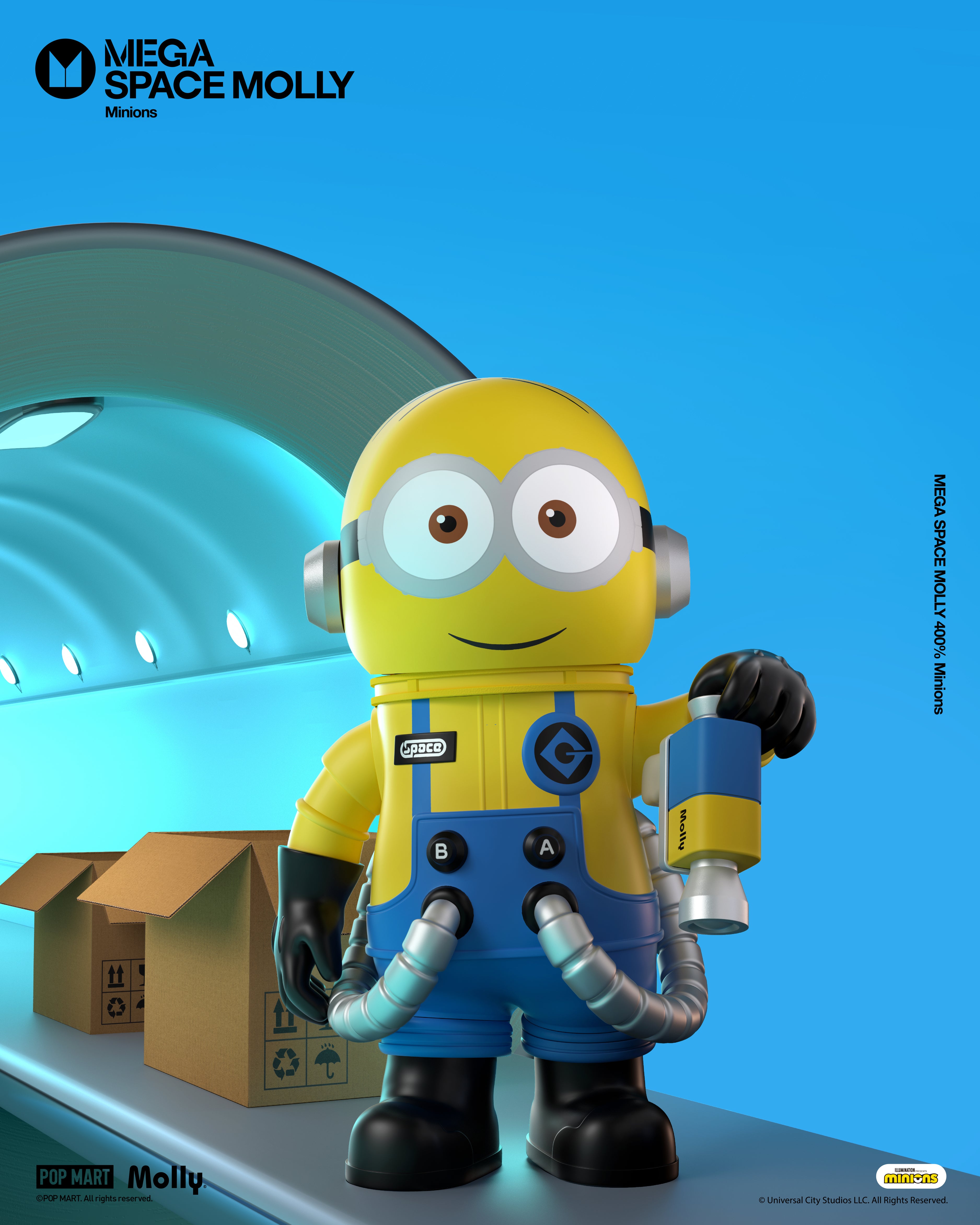  POP MART MEGA SPACE MOLLY 400% Minions、mySite、greenlandpopulation