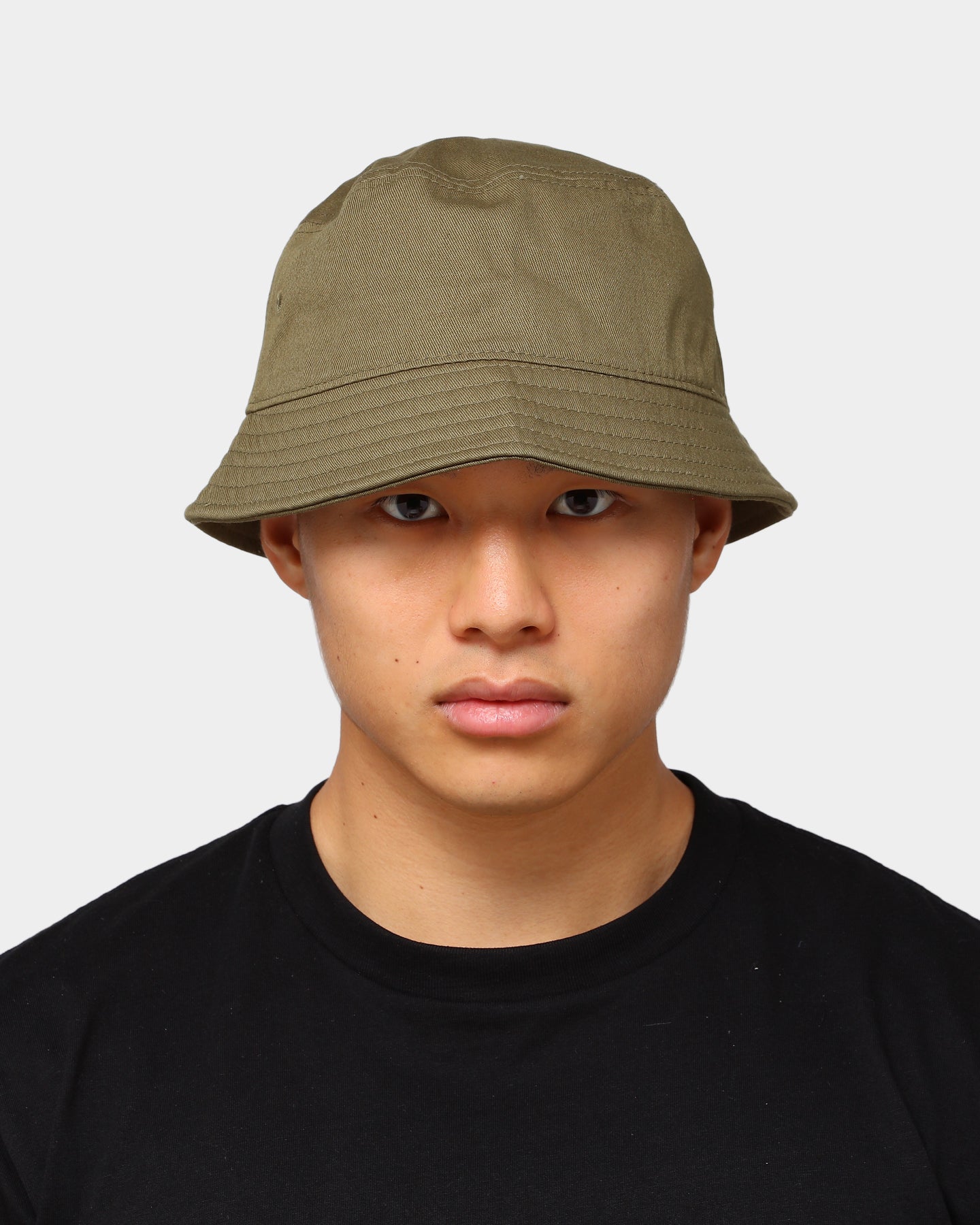 EN ES Plain Bucket Hat Black Olive、mySite、zt4zffjzw
