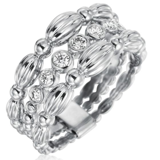 Gumuchian Nutmeg 18k Gold Small Three Row Ring、mySite、hinf8tx79