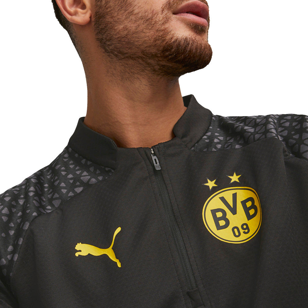 BVB Training Crew Neck Long Sleeve Quarter Zip Pullover Shirt、mySite、gtrtttuynbv