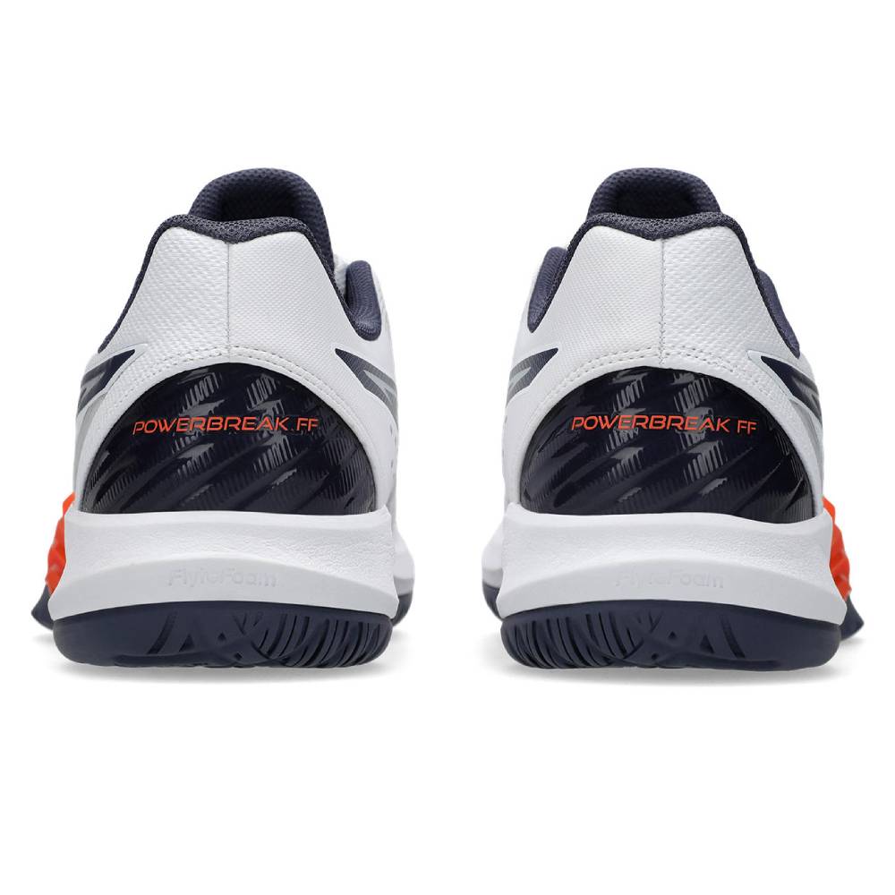 Asics Powerbreak FF Men's Indoor Court Shoe (White/Nova Orange)