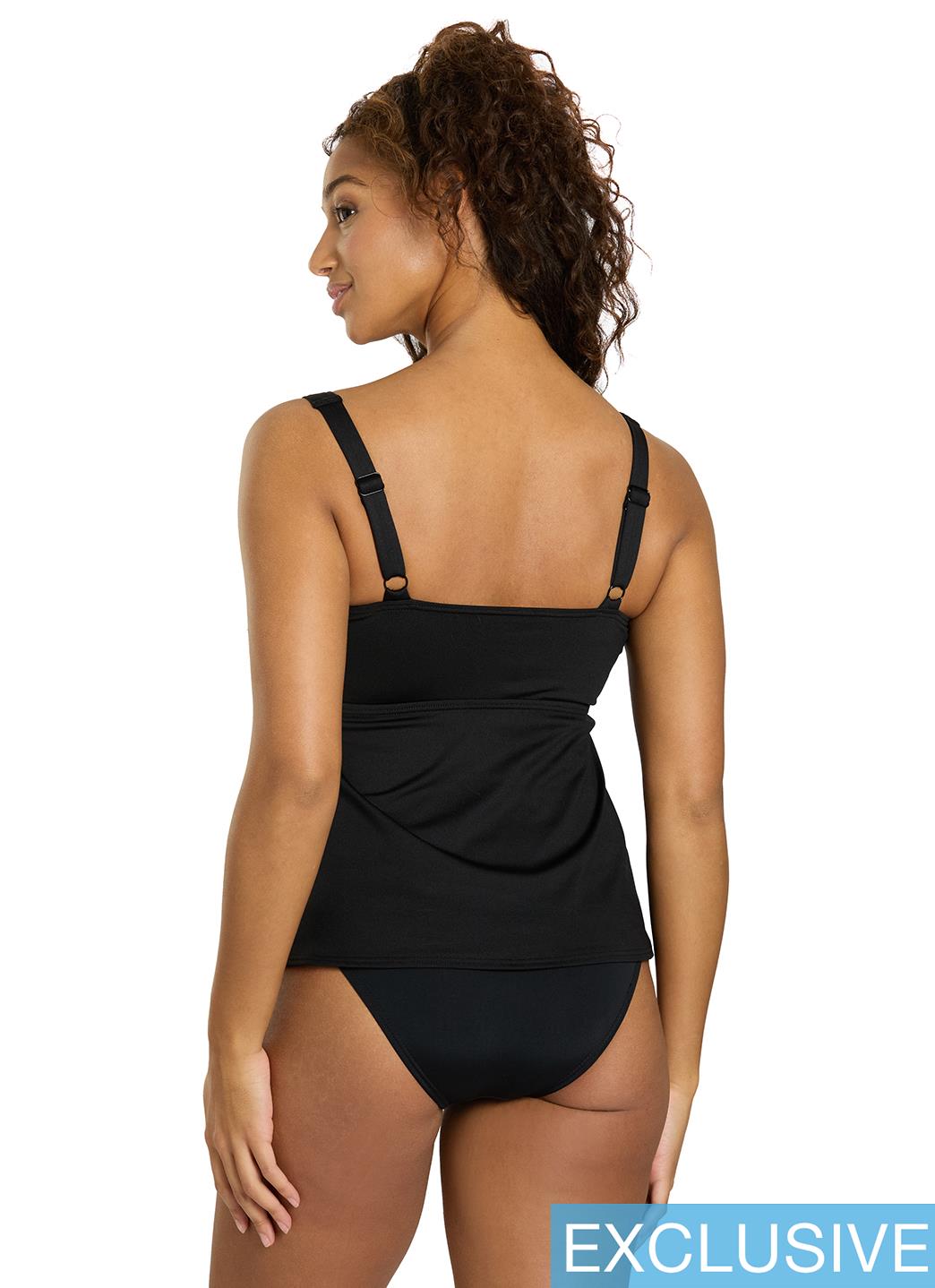 TYR Women's Solid Durafast Elite Twisted Bra Tankini Top、mySite、noshort