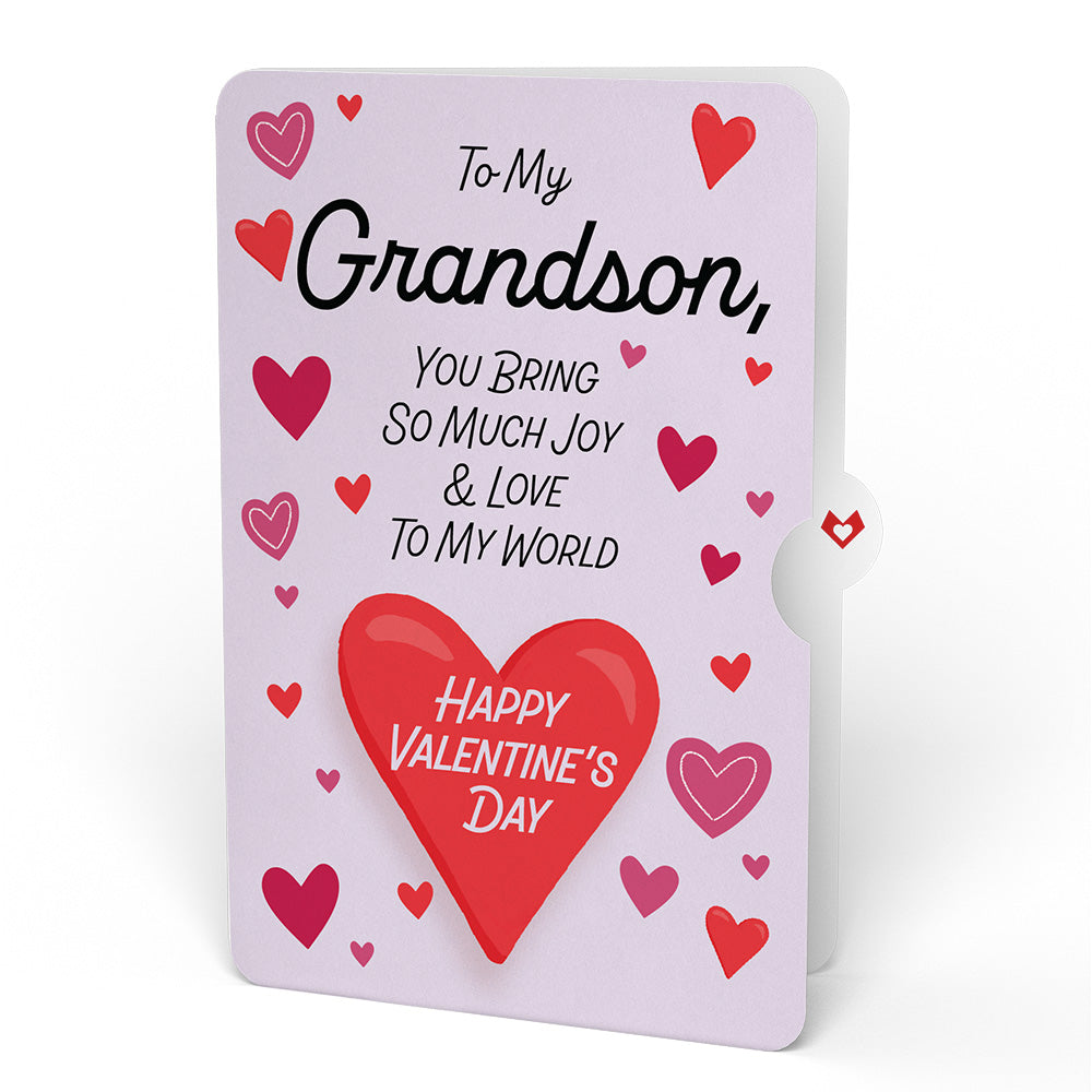You Light Up My Life Valentine Pop-Up Card and Sentiment Set for Grandson、mySite、solidvoid