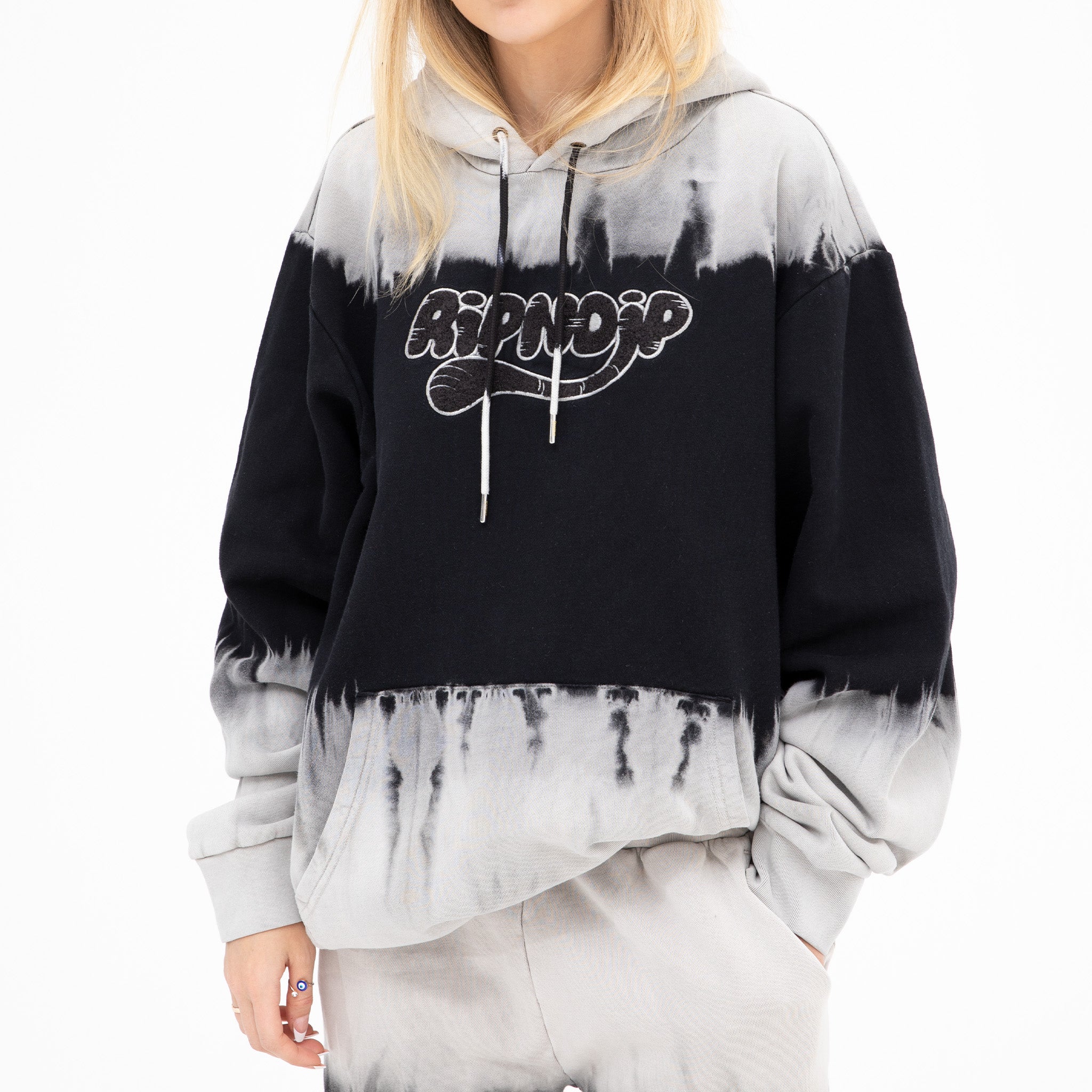  Ripntail Hoodie (Tan/Black Stripe Dye)、mySite、merchandisen