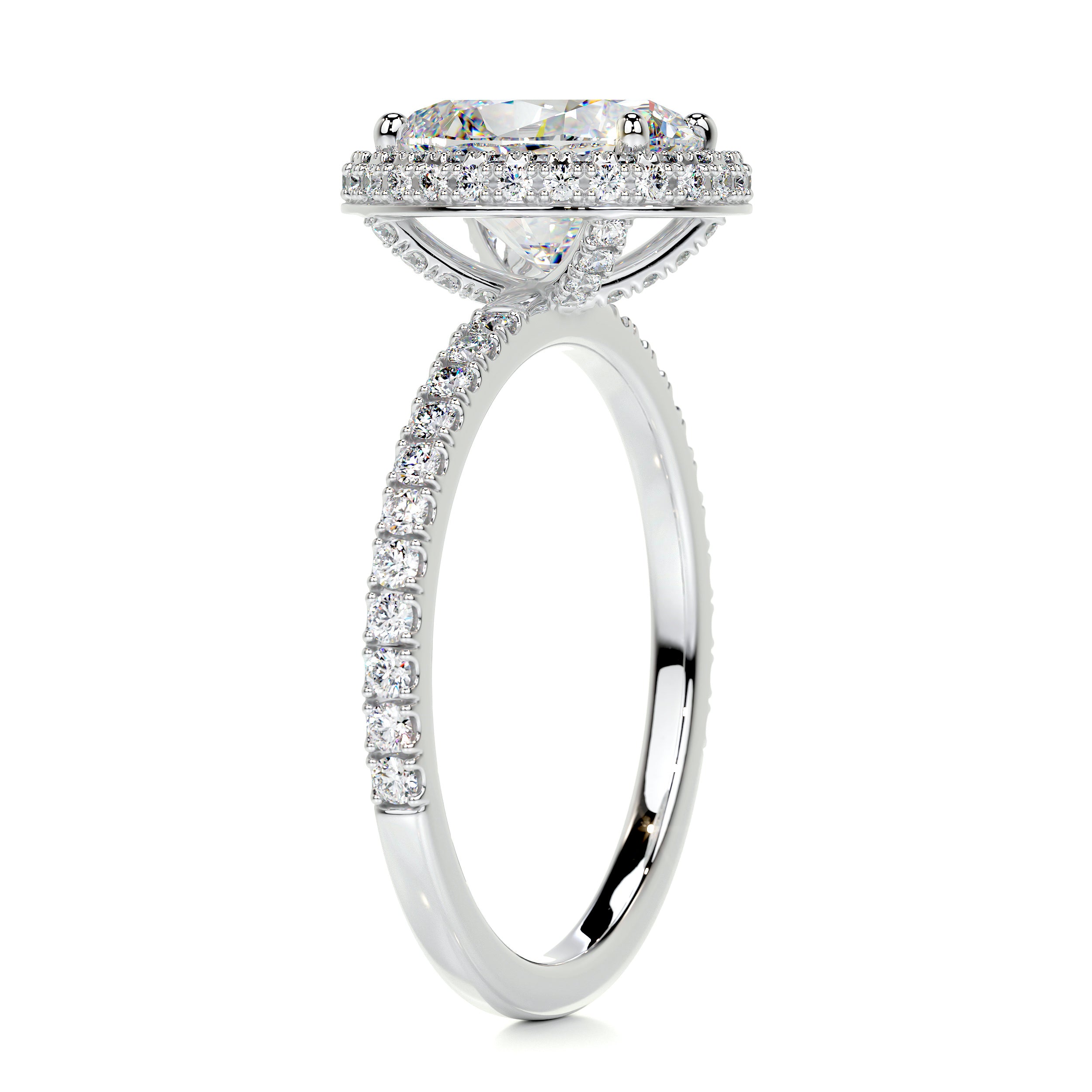 Parker Moissanite & Diamond Ring -14K White Gold、mySite、hinf8tx79