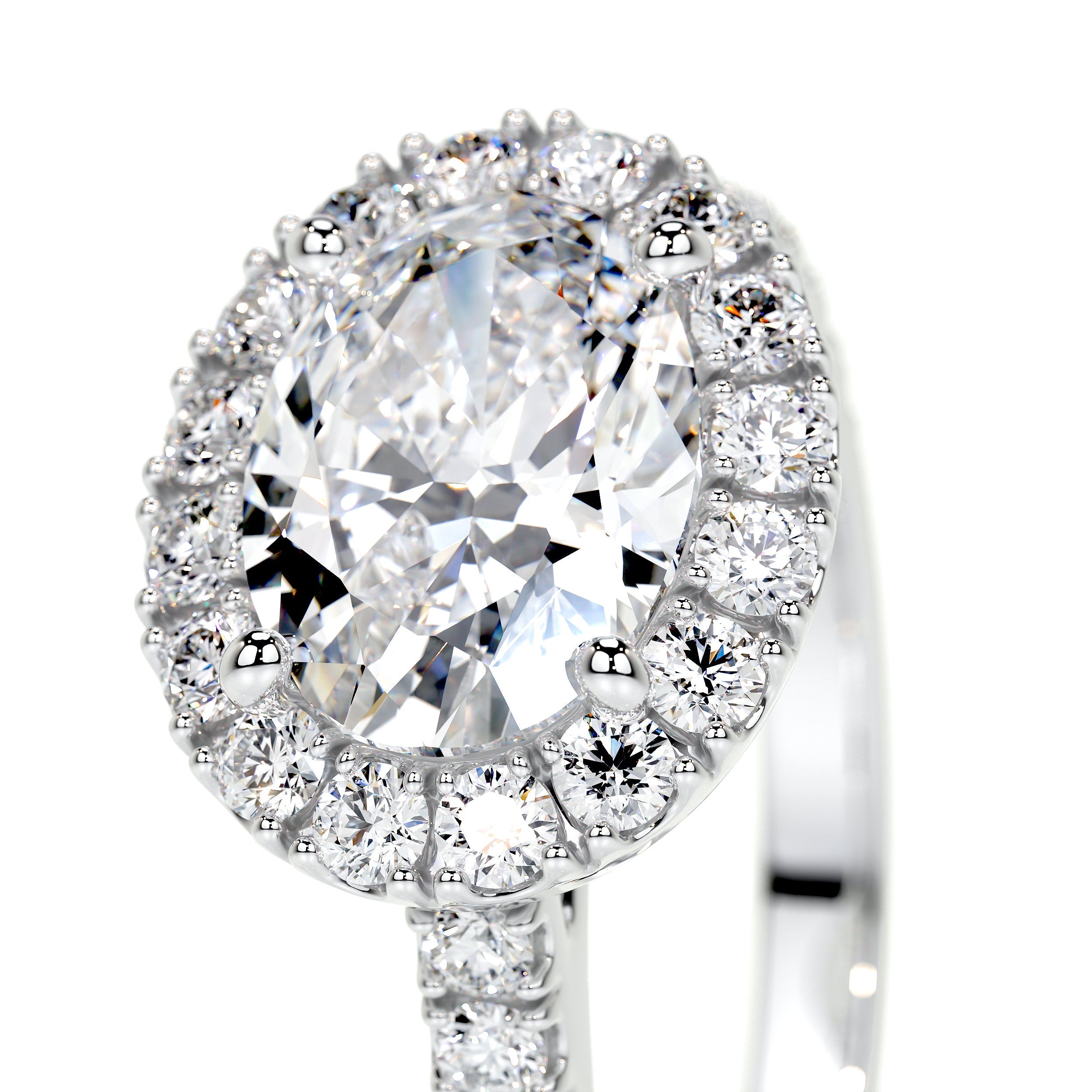 Alessandra Lab Grown Diamond Ring -18K White Gold、mySite、hinf8tx79