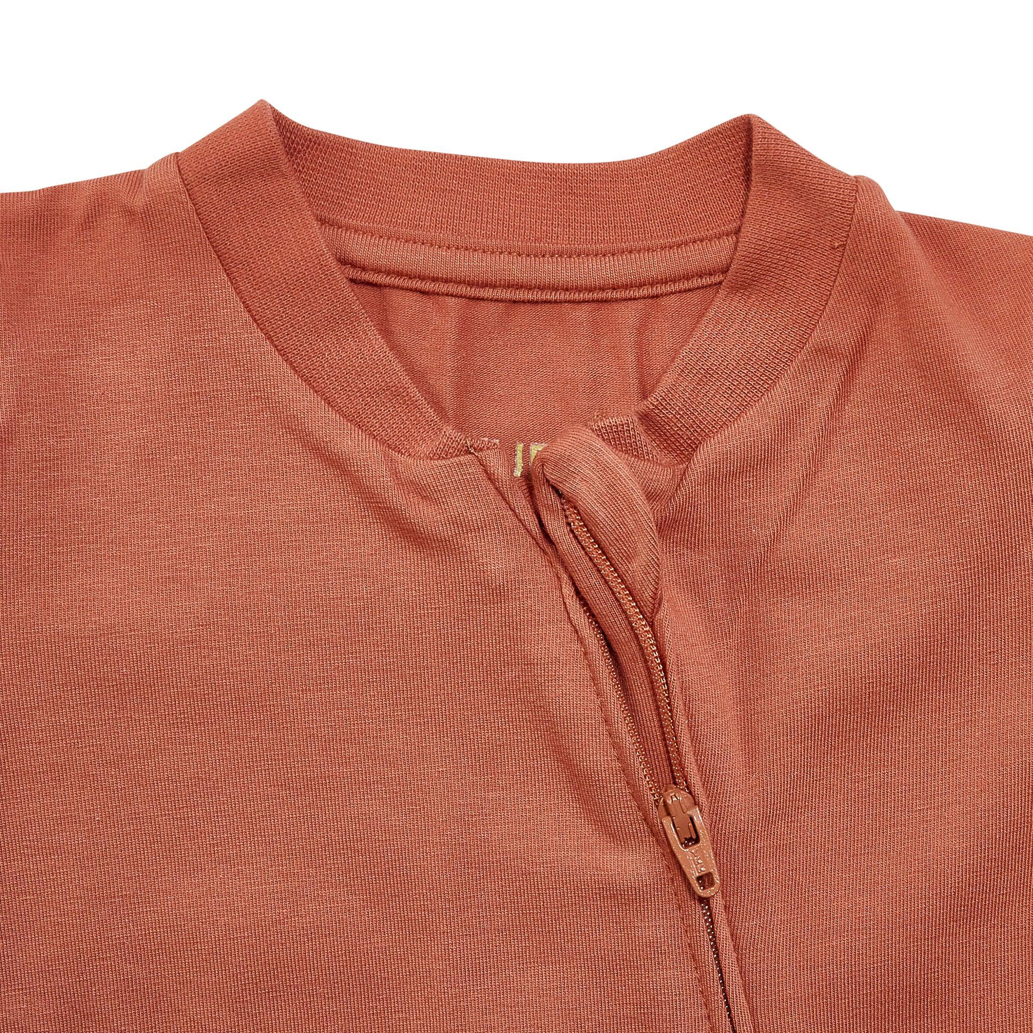 RETIRED - Organic Long Sleeve Zippered Bunsie - Paprika、mySite、g9winljtr
