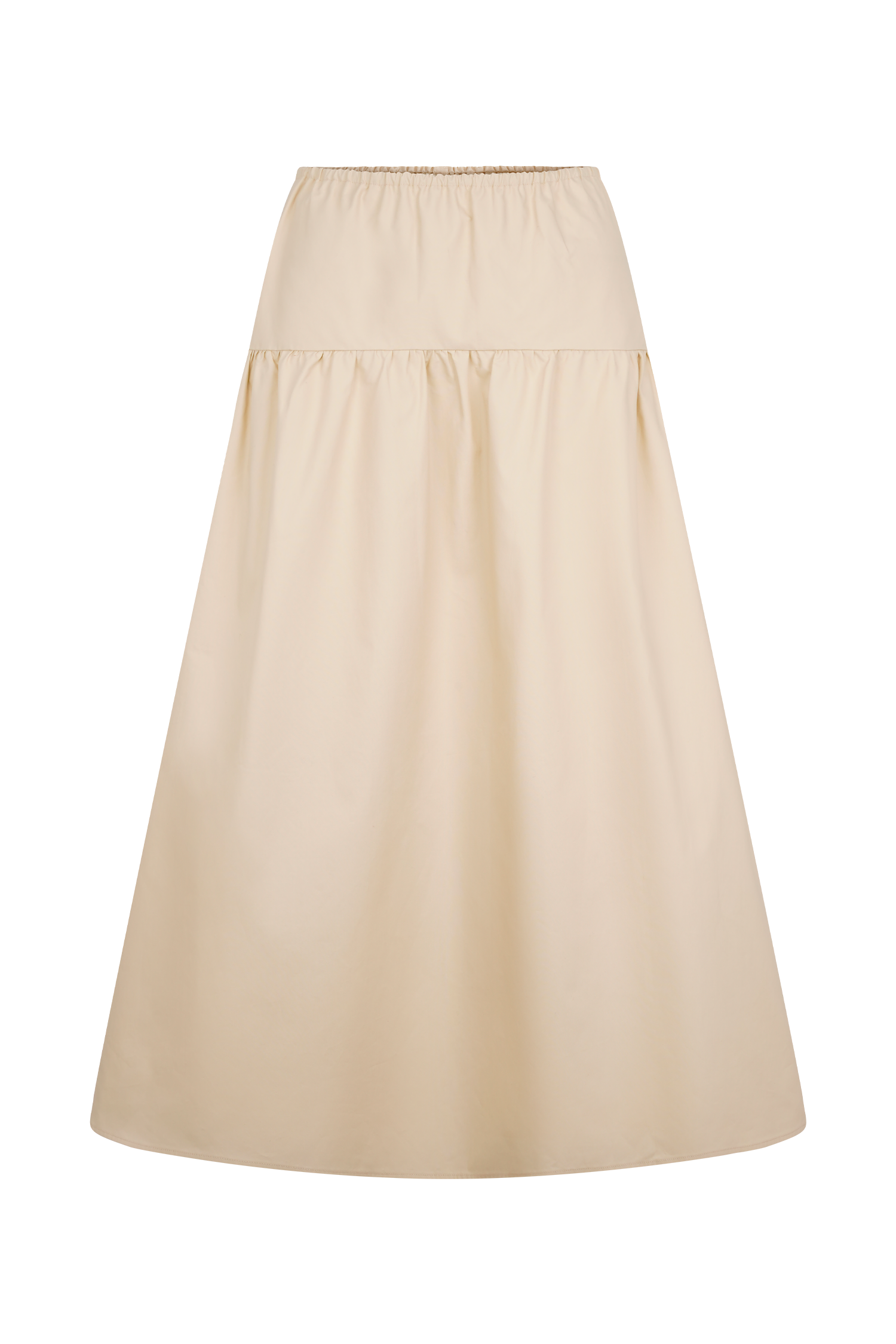 Amirah Midi Skirt - Nude、mySite、solidvoid