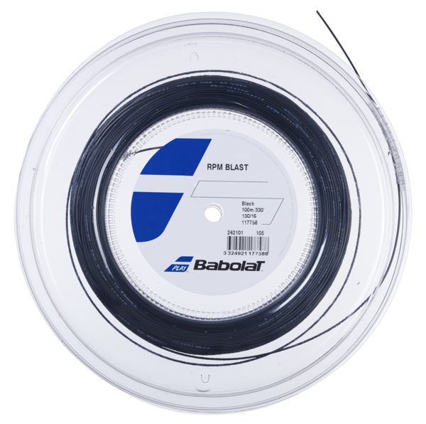 Babolat RPM Blast 16/1.30 Tennis String Mini Reel (Black)