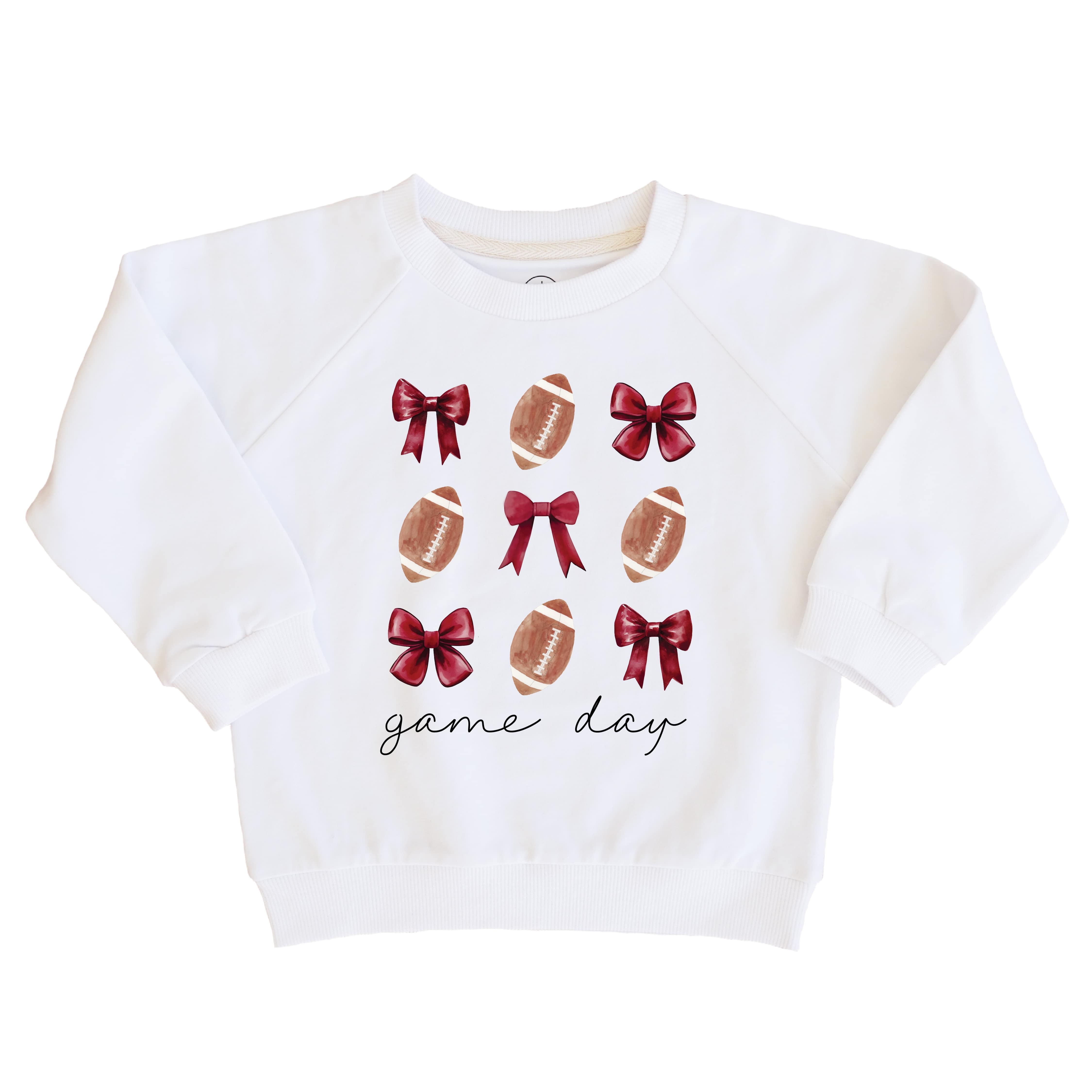  University of Arkansas | Football & Bows Kids Graphic Sweatshirts、mySite、layawaytickets