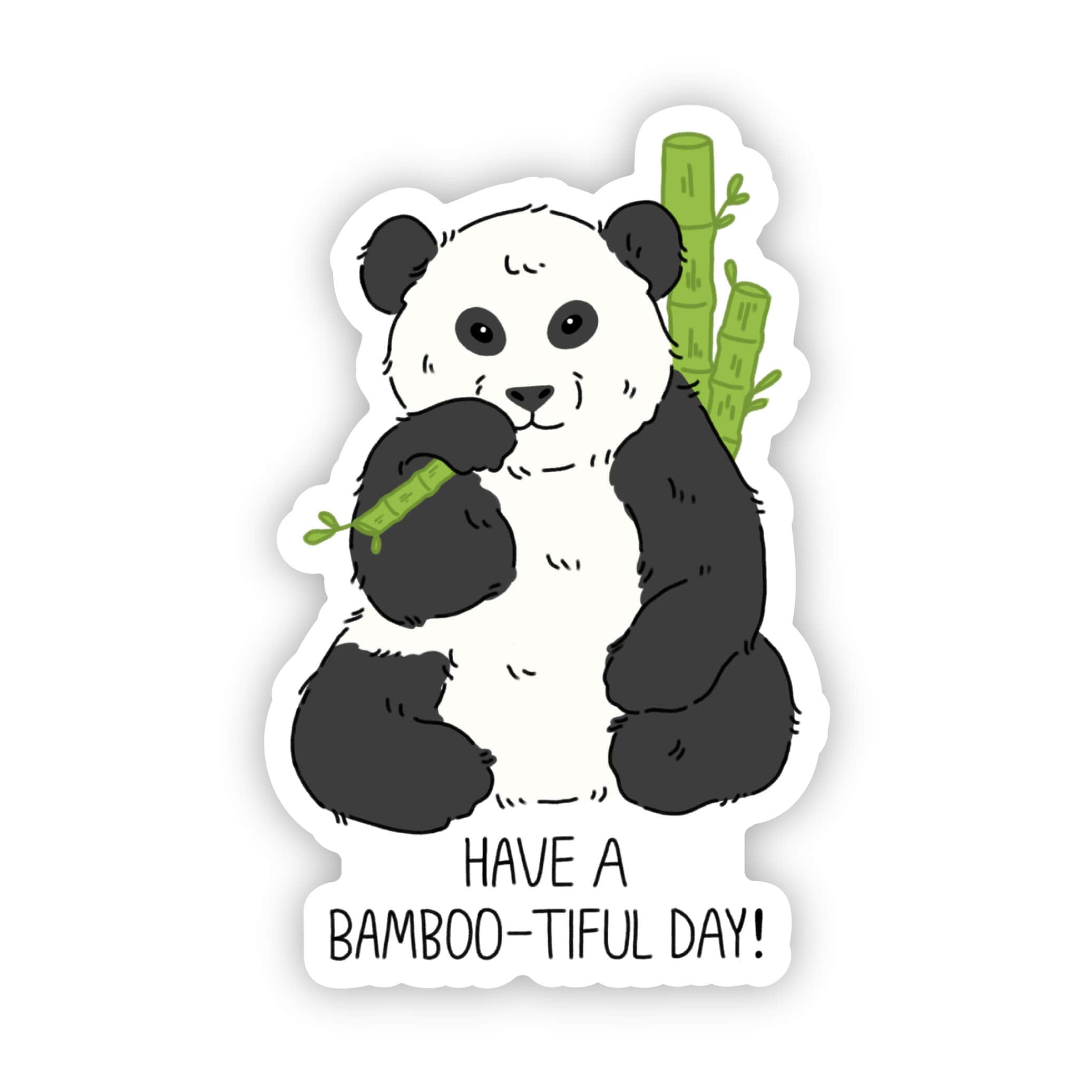  Have a bamboo-tiful day panda sticker、mySite、elrpsem3k