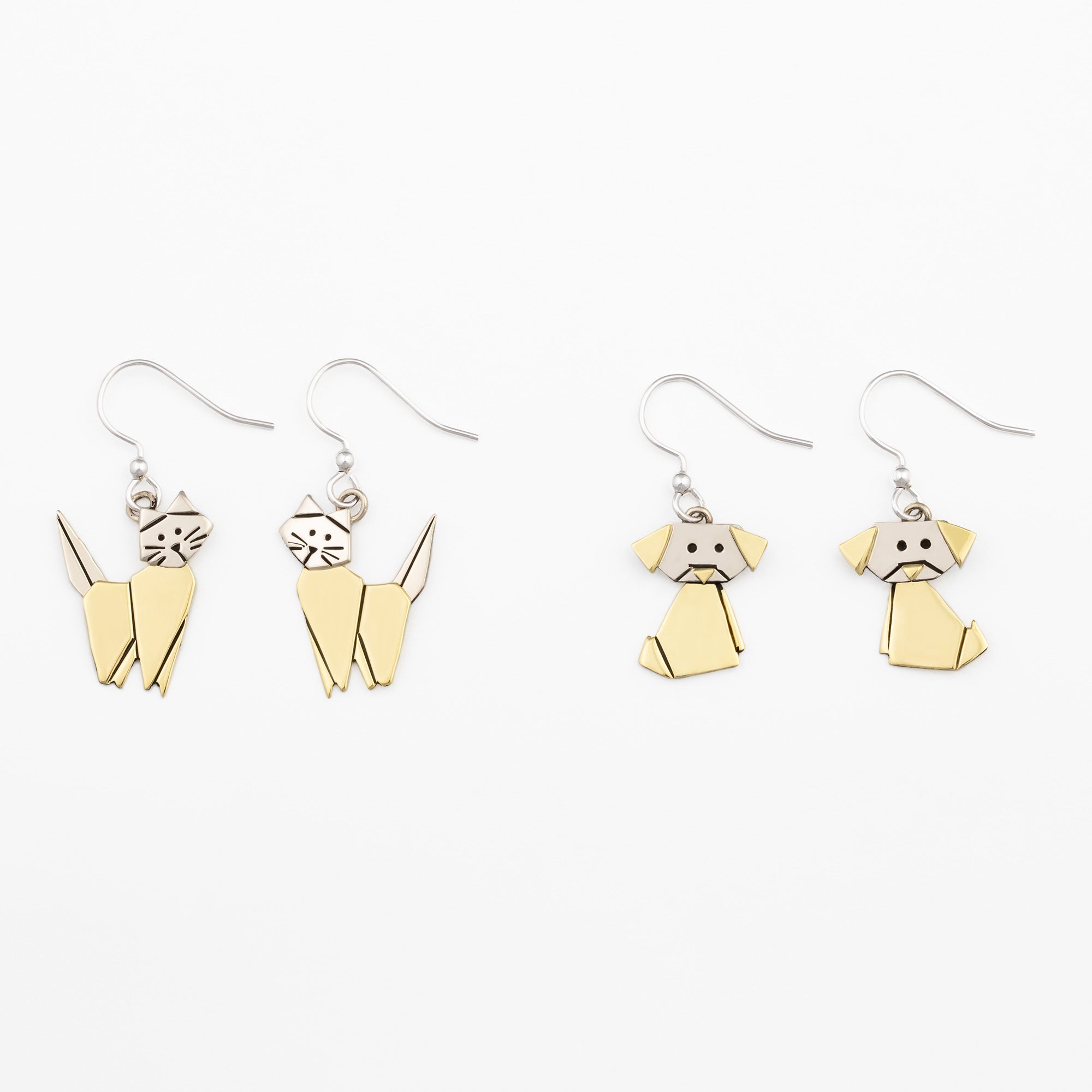 Origami Pet Earrings、mySite、camillekostekn