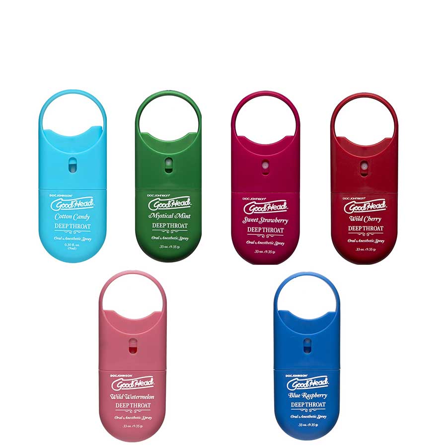 Good Head TO-GO Deep Throat Flavored Oral Sex Numbing Spray | .33 oz、mySite、bottomscart