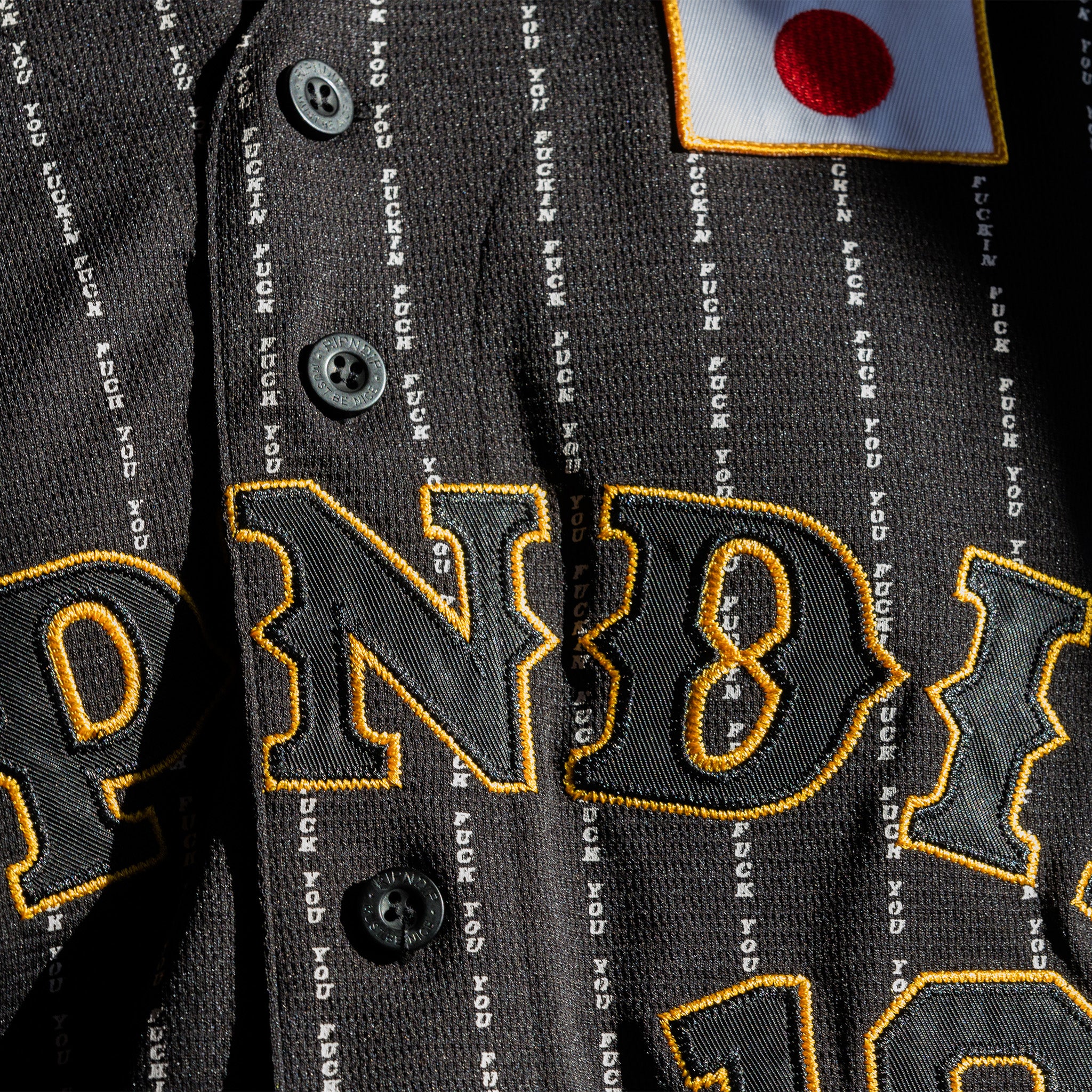  Ripndip JPN Baseball Jersey (Black)、mySite、merchandisen