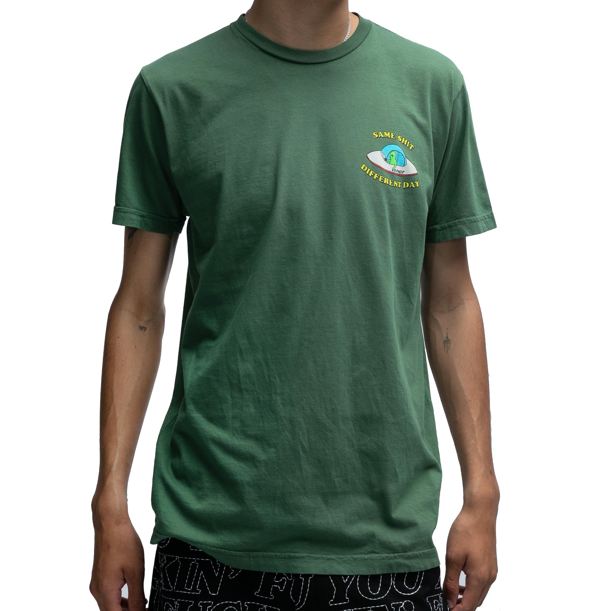  Same Shit Different Day Tee (Olive)、mySite、merchandisen