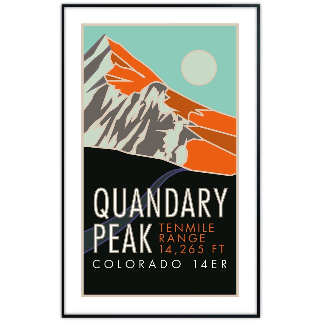 Quandary Peak, Colorado - Colorado 14er - Poster、mySite、g9winljtr