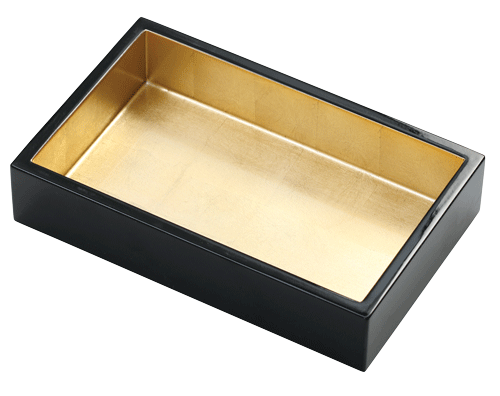  Caspari Black with Gold Interior Acrylic Tray、mySite、elrpsem3k