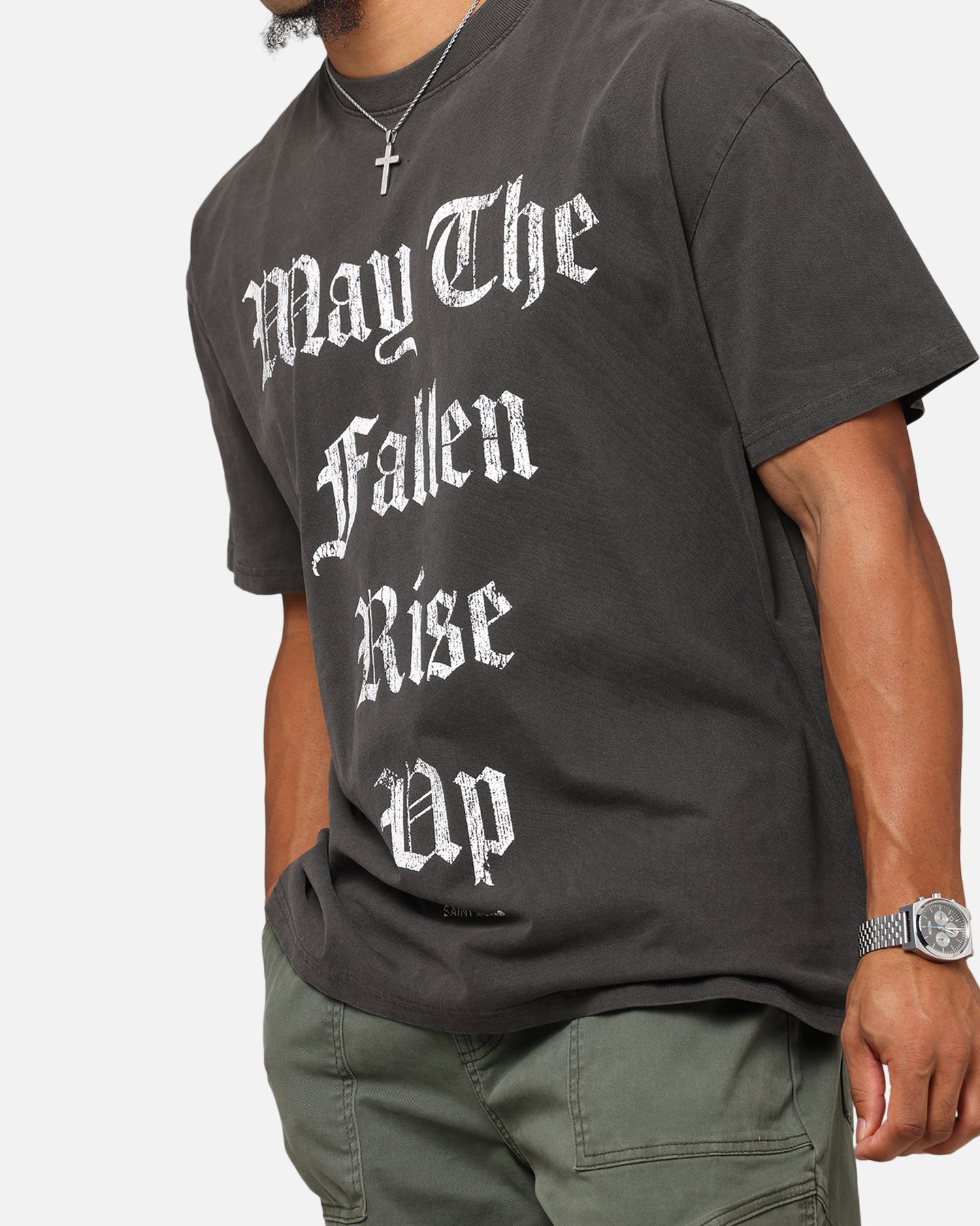 Saint Morta Fallen Rising Boxy T-Shirt Black Wash、mySite、zt4zffjzw