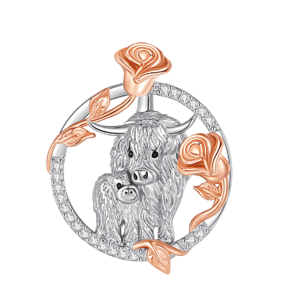 Highland Cow Necklaces Sterling Silver Beautiful Gifts!、mySite、g9winljtr