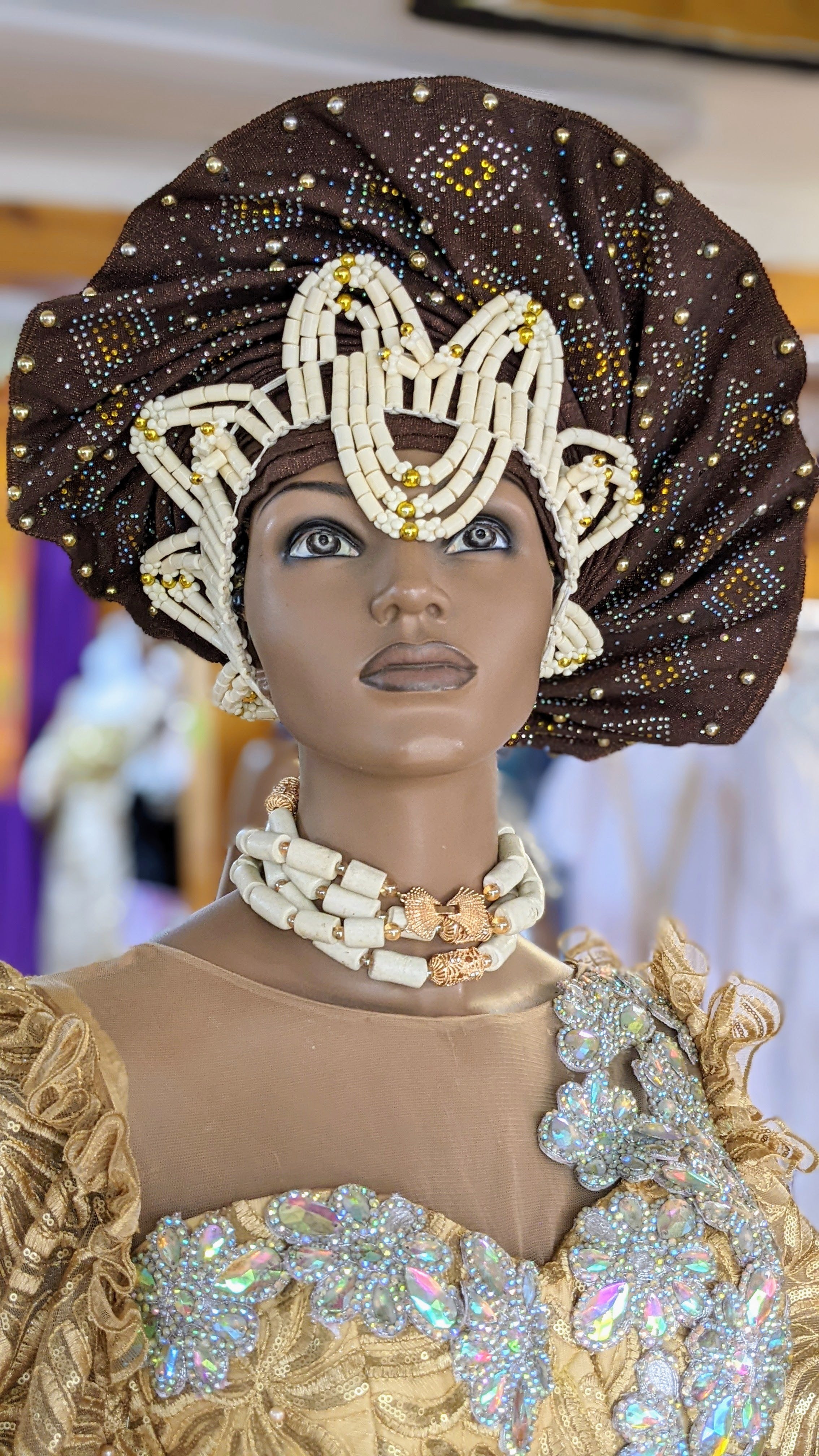 Dupsie's Ethereal Elegance Tan Gold African Lace Corset Dress DPXGRCD2、mySite、solidvoid