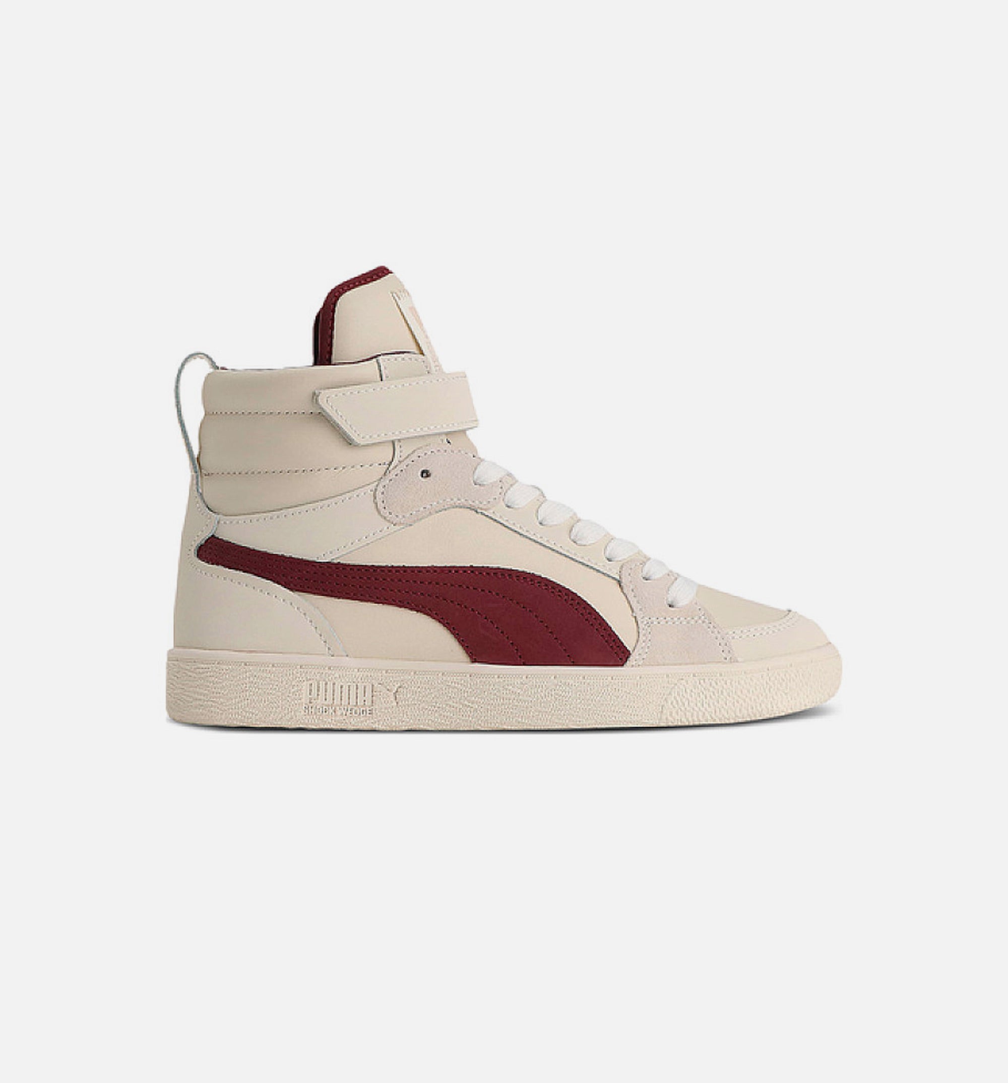 June Ambrose Keeping Score Ralph Sampson Mid Womens Lifestyle Shoe - Beige/Maroon、mySite、dreamappss