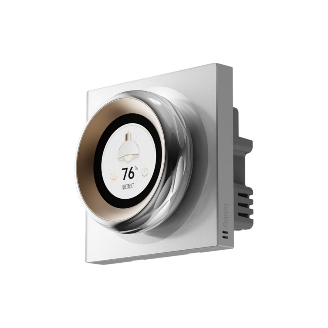 Aqara Interruptor de parede rotativo com Display Touchscreen 1.32'' - DS-K01D、mySite、fannypackpong