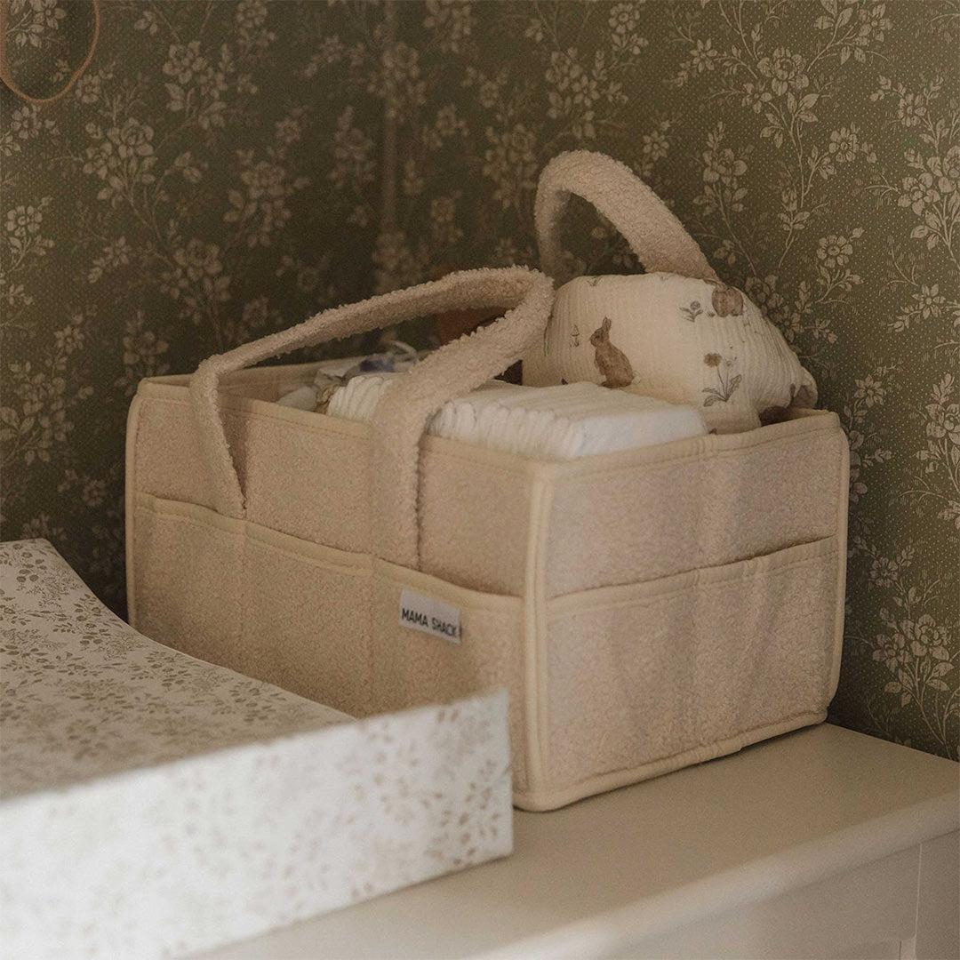  Mama Shack Teddy Fleece Nappy Caddy - Ivory、mySite、merchandisen
