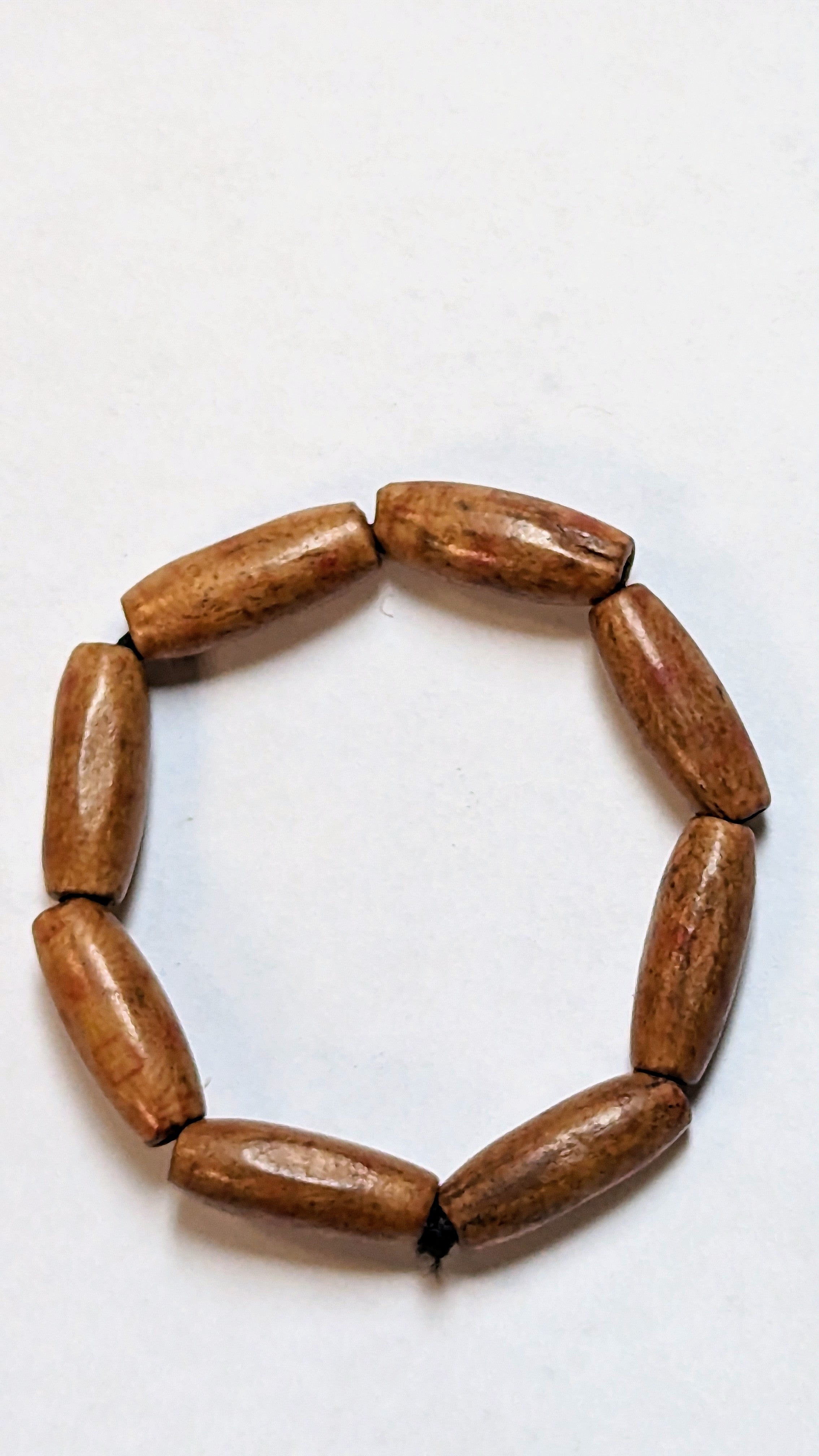 Swahi Brown African Elastic Wooden Bead Bracelet-DPJALBB61、mySite、solidvoid